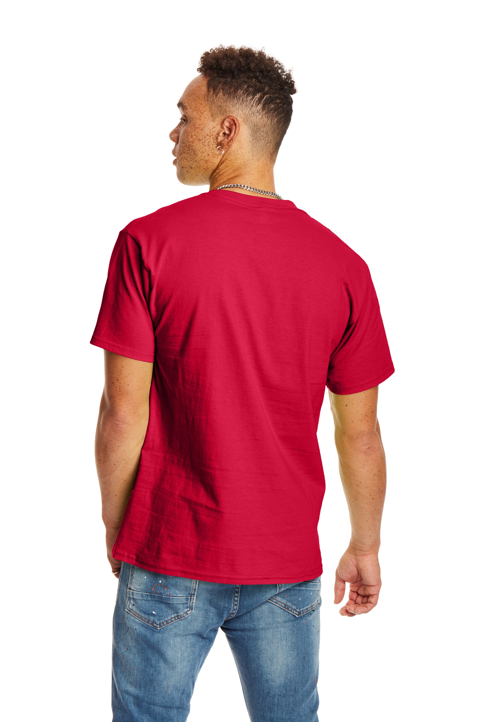 Authentic Short Sleeve Pocket Tee - Deep Red