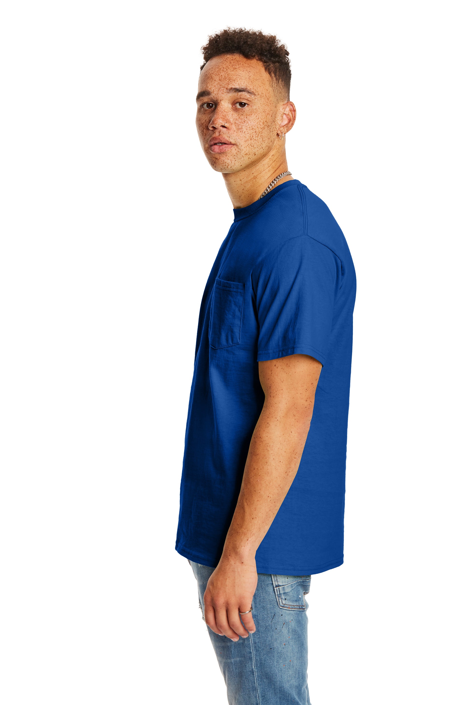 Authentic Short Sleeve Pocket Tee - Deep Royal