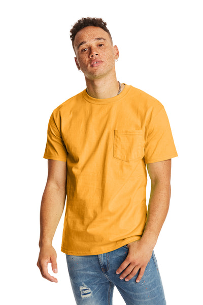Authentic Short Sleeve Pocket Tee - Gold