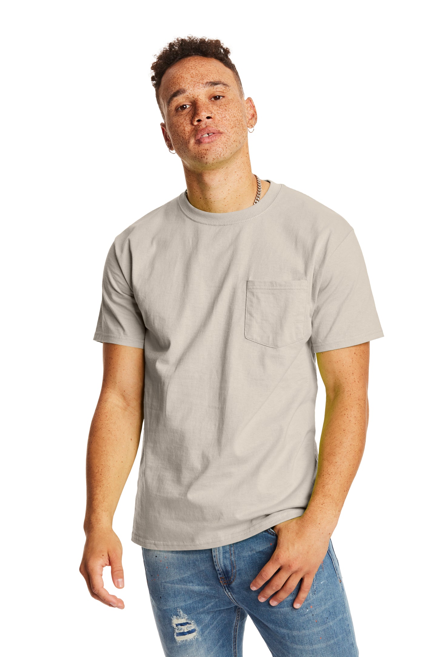 Authentic Short Sleeve Pocket Tee - Sand