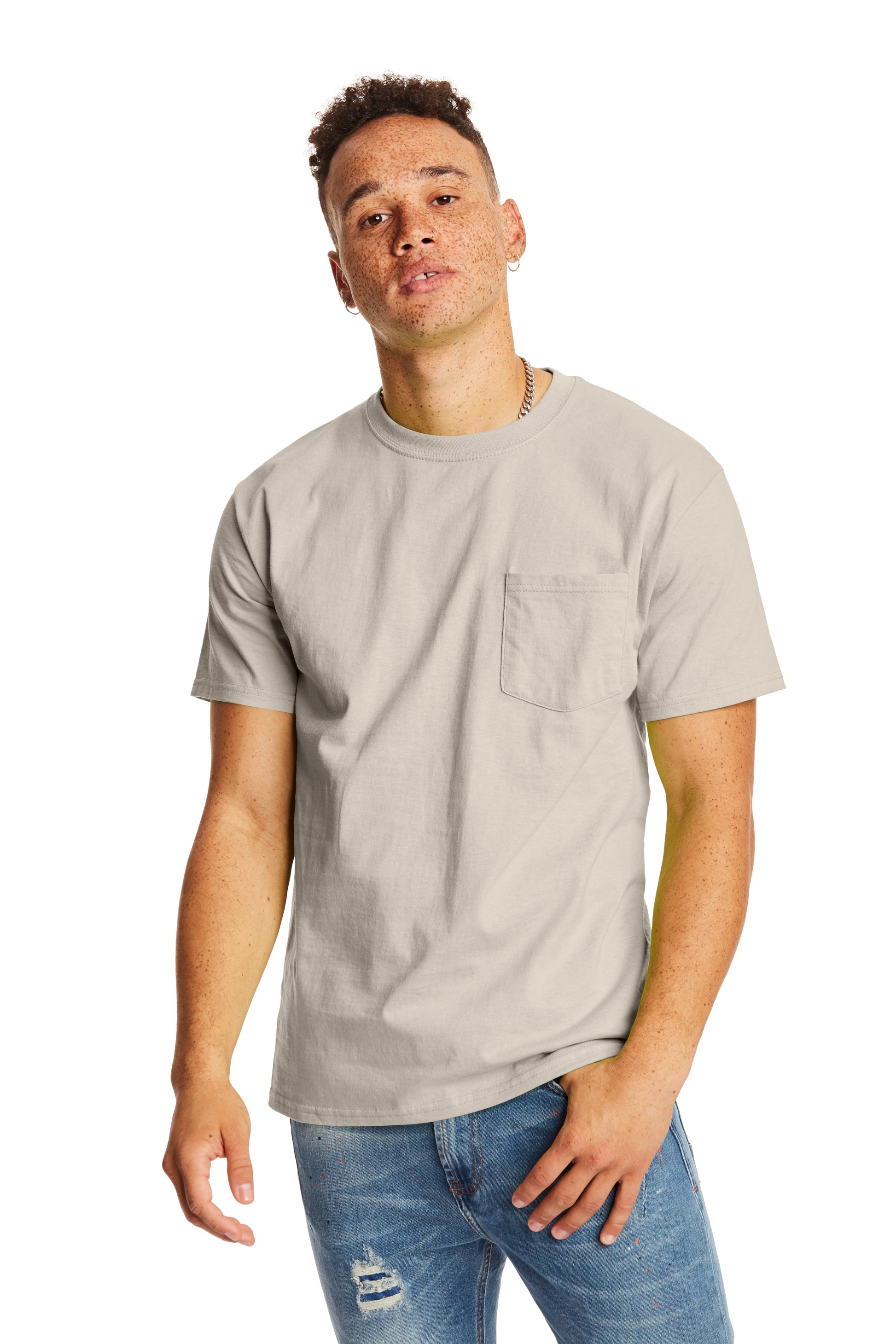 Authentic Short Sleeve Pocket Tee - Sand