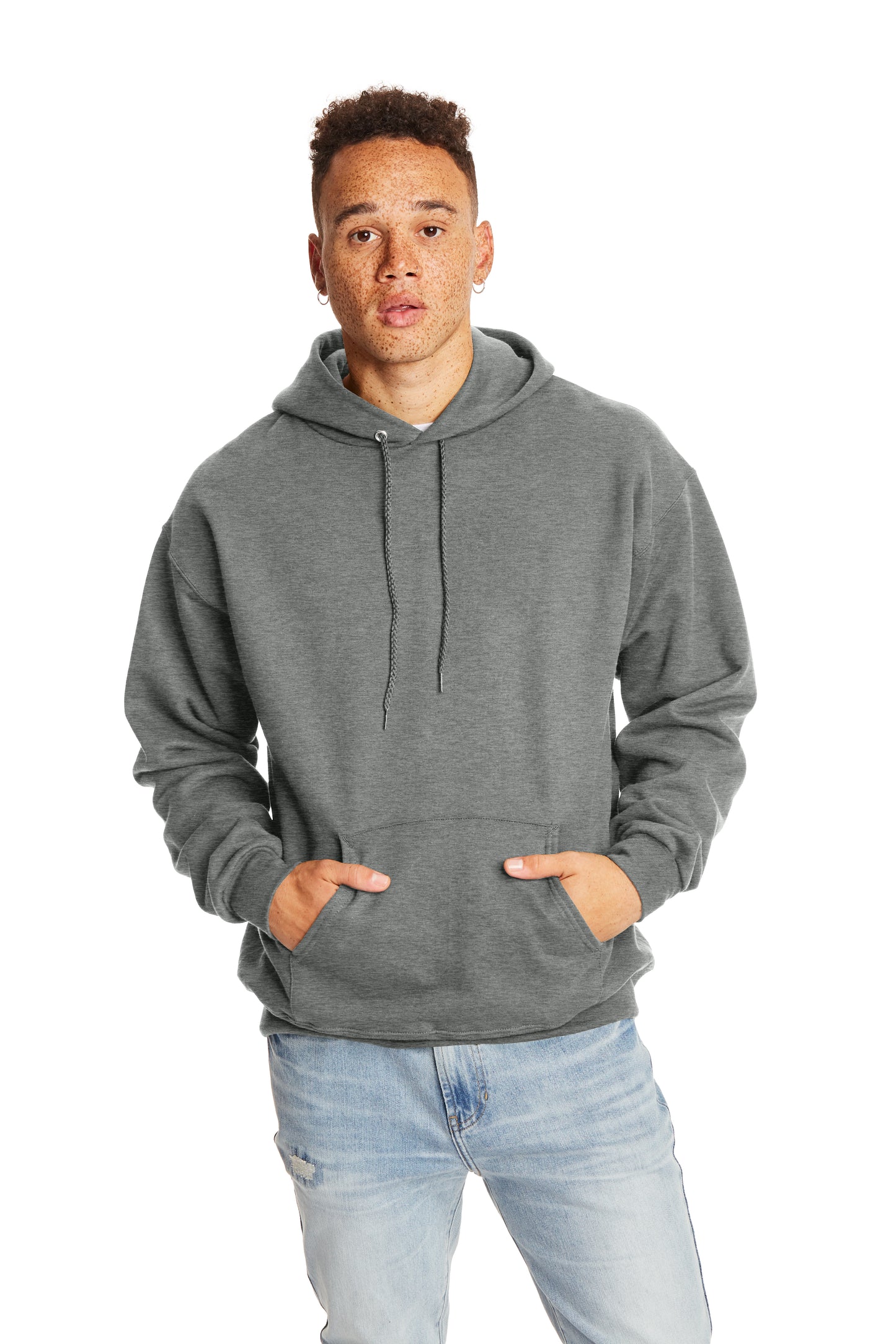 Ultimate Cotton® 90/10 Pullover Hoodie - Charcoal Heather