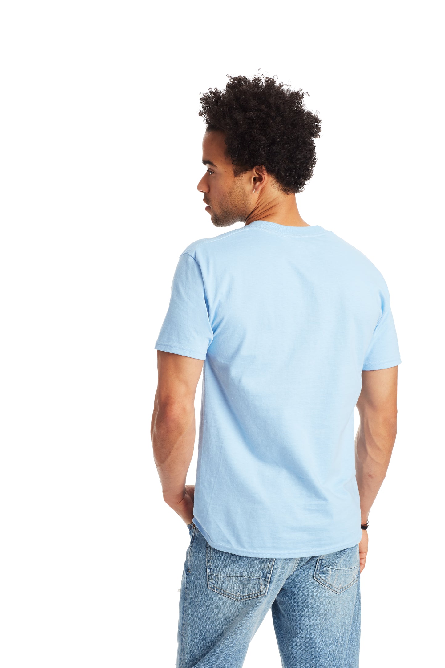 Beefy-T® Short Sleeve Tee - Light Blue