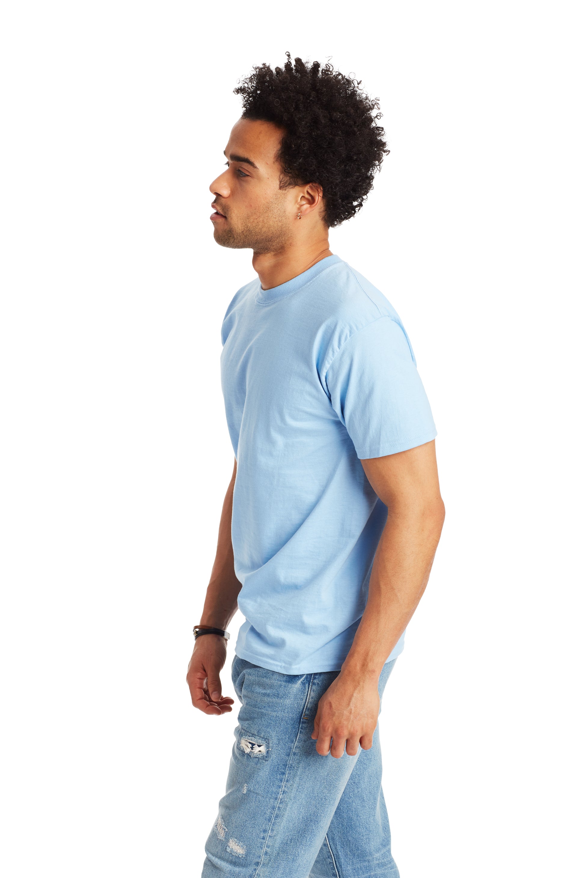 Beefy-T® Short Sleeve Tee - Light Blue