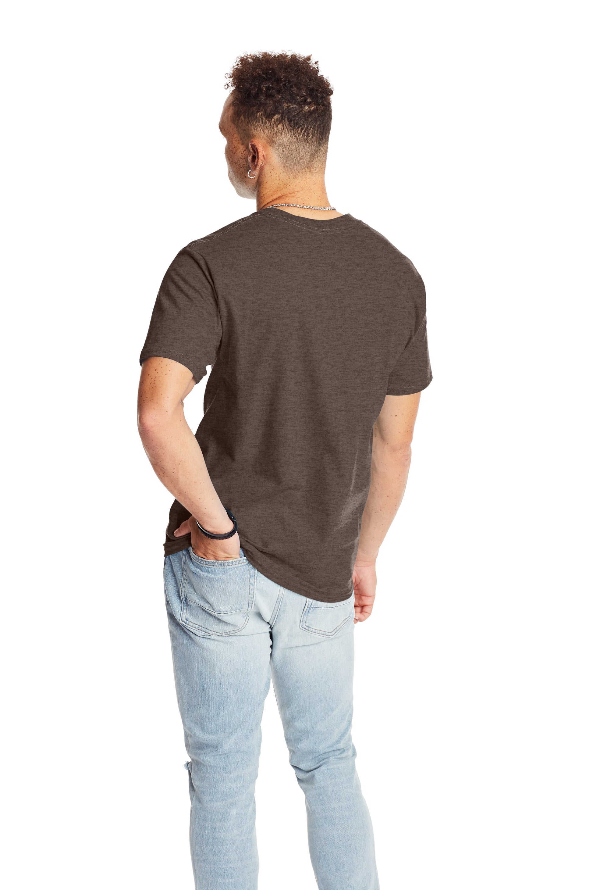 Beefy-T® Short Sleeve Tee - Heather Brown