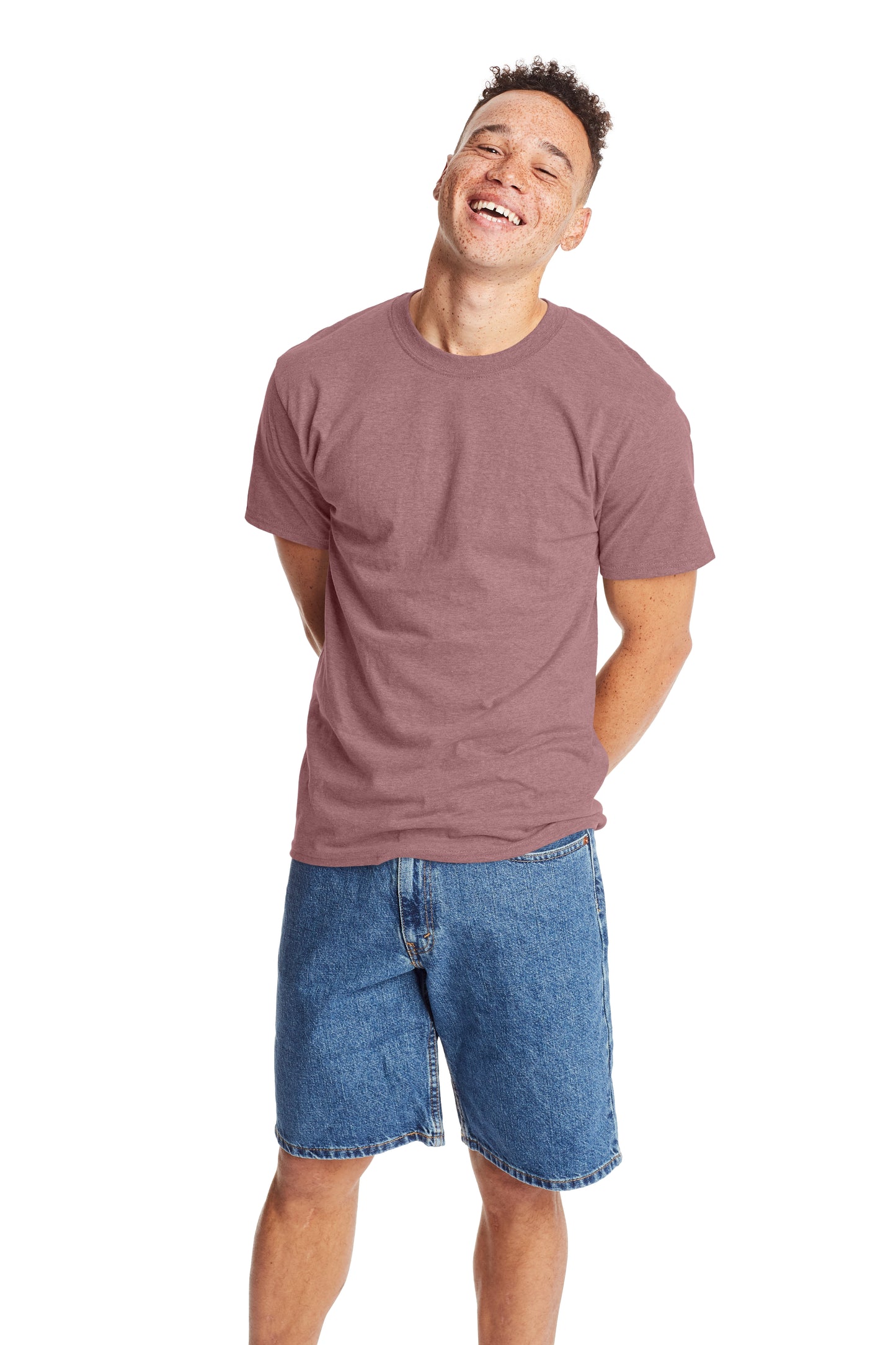Beefy-T® Short Sleeve Tee - Mauve Pepr Heather