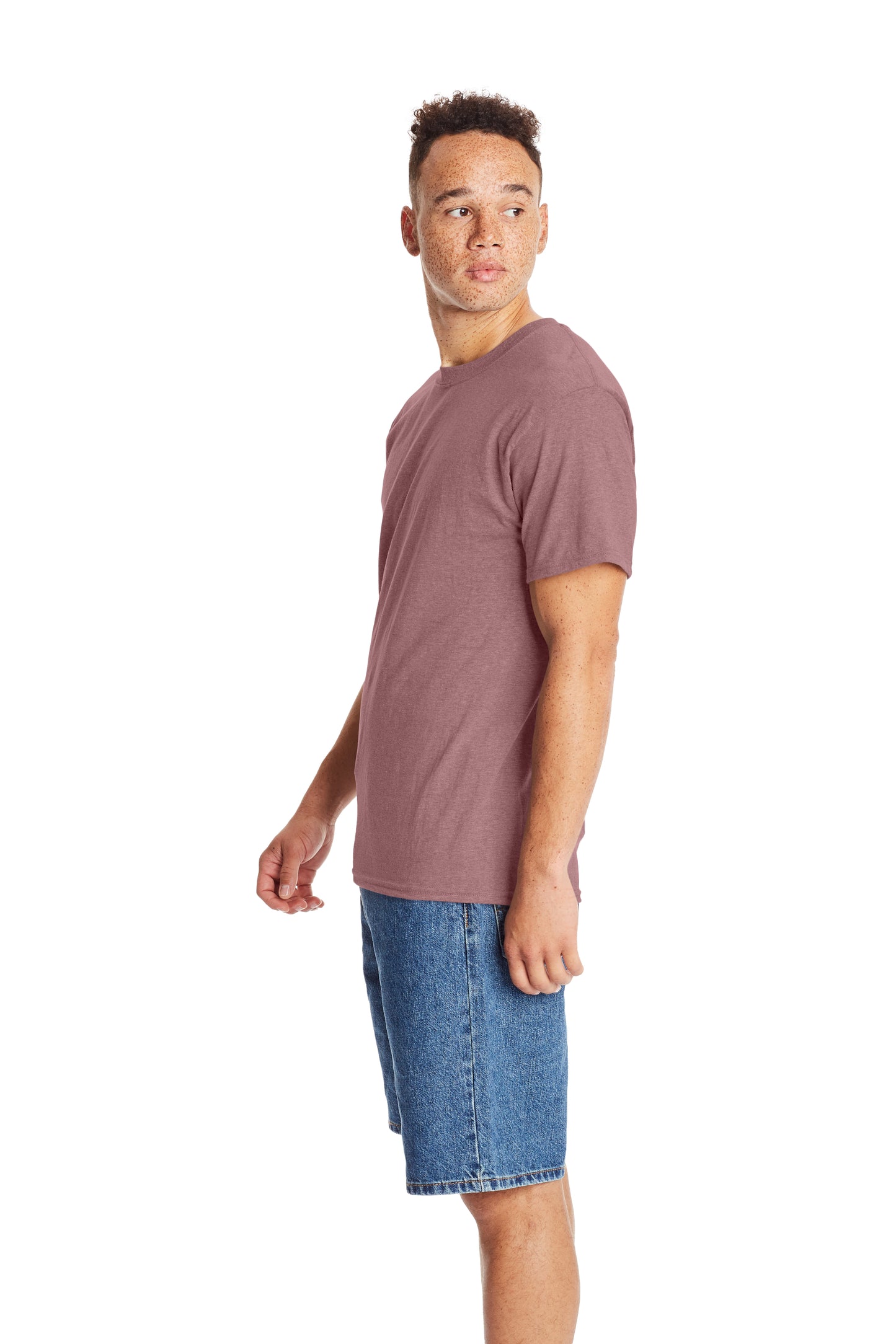 Beefy-T® Short Sleeve Tee - Mauve Pepr Heather