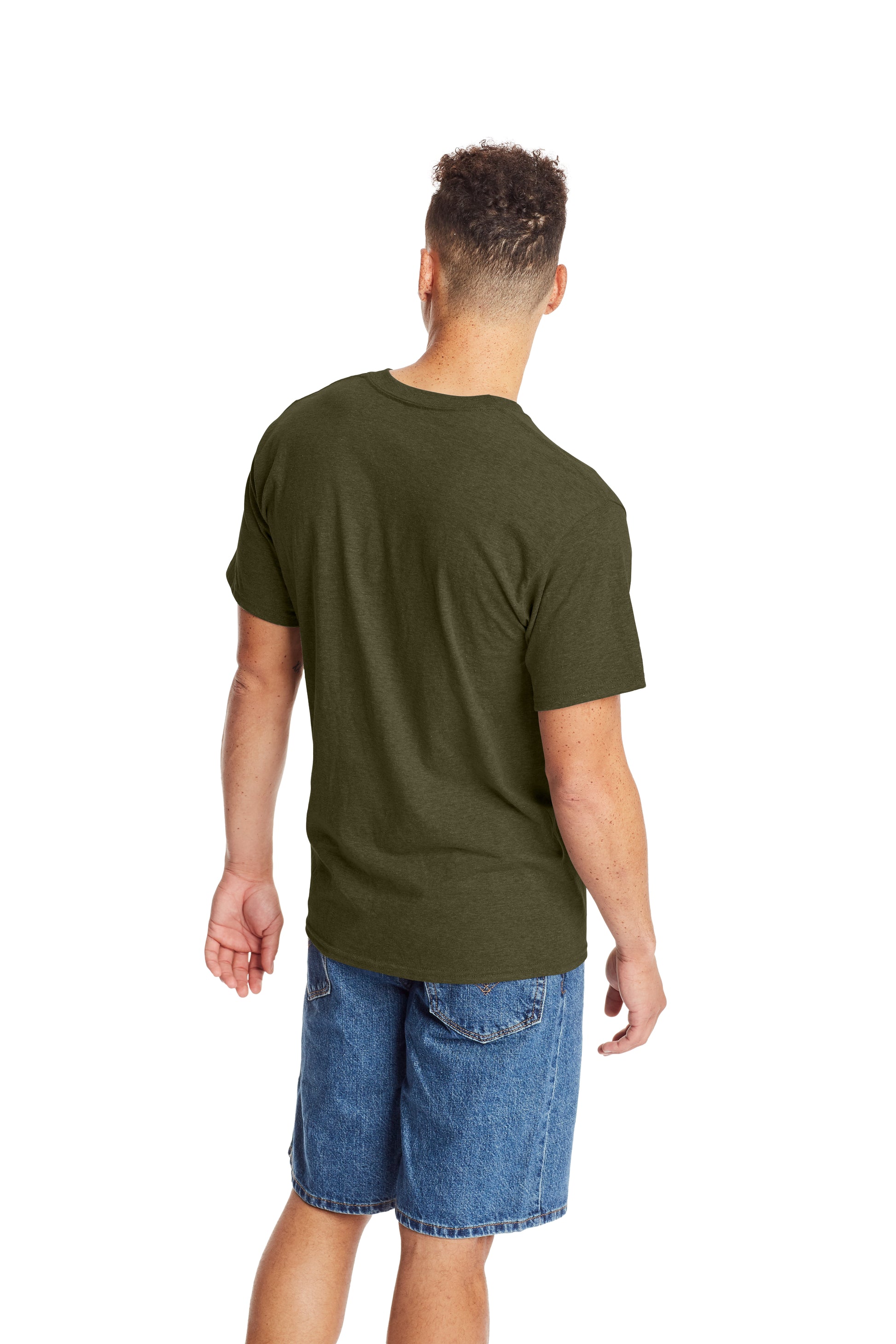 Beefy-T® Short Sleeve Tee - Military Green Heather
