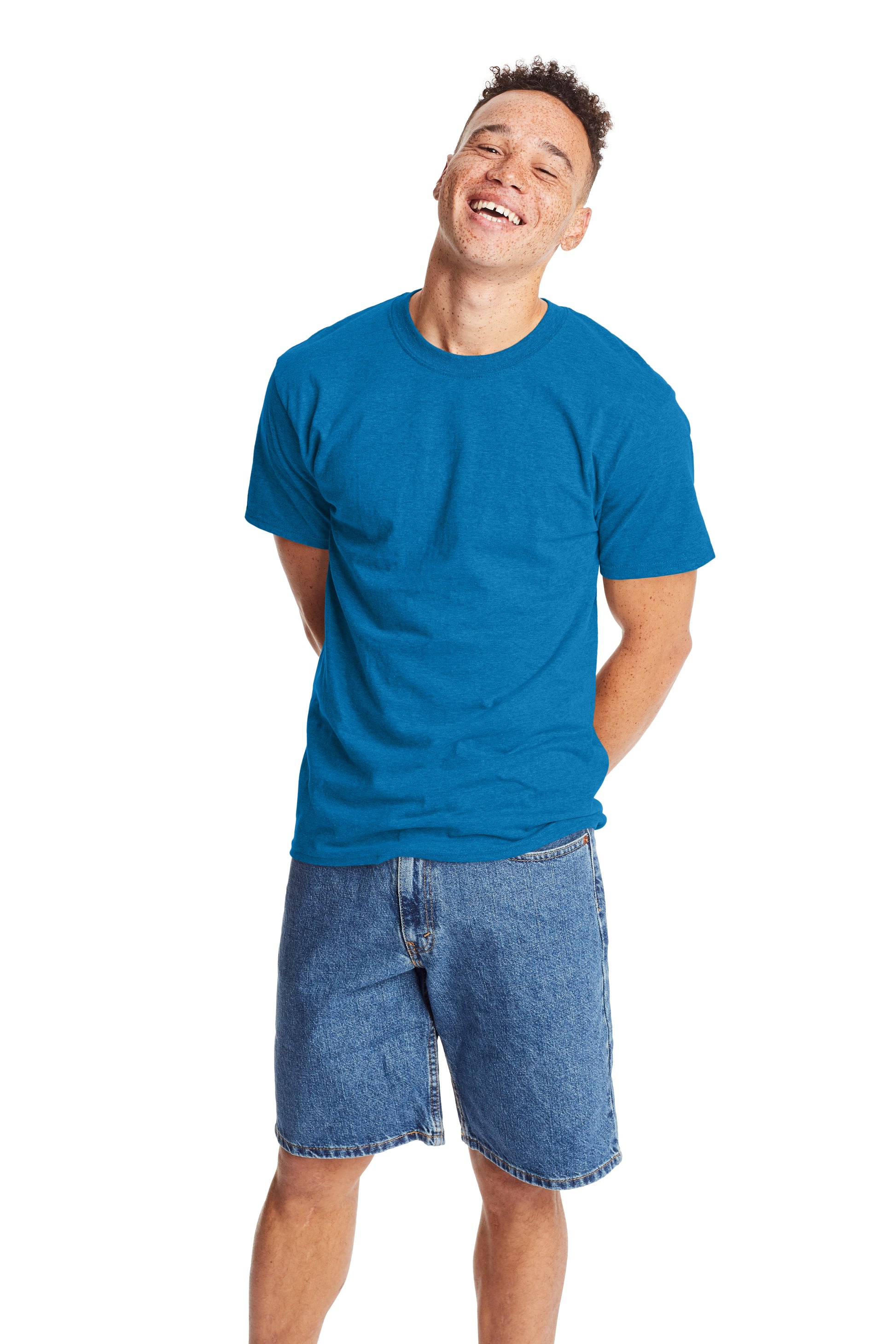 Beefy-T® Short Sleeve Tee - Sapphire Ppr Heather