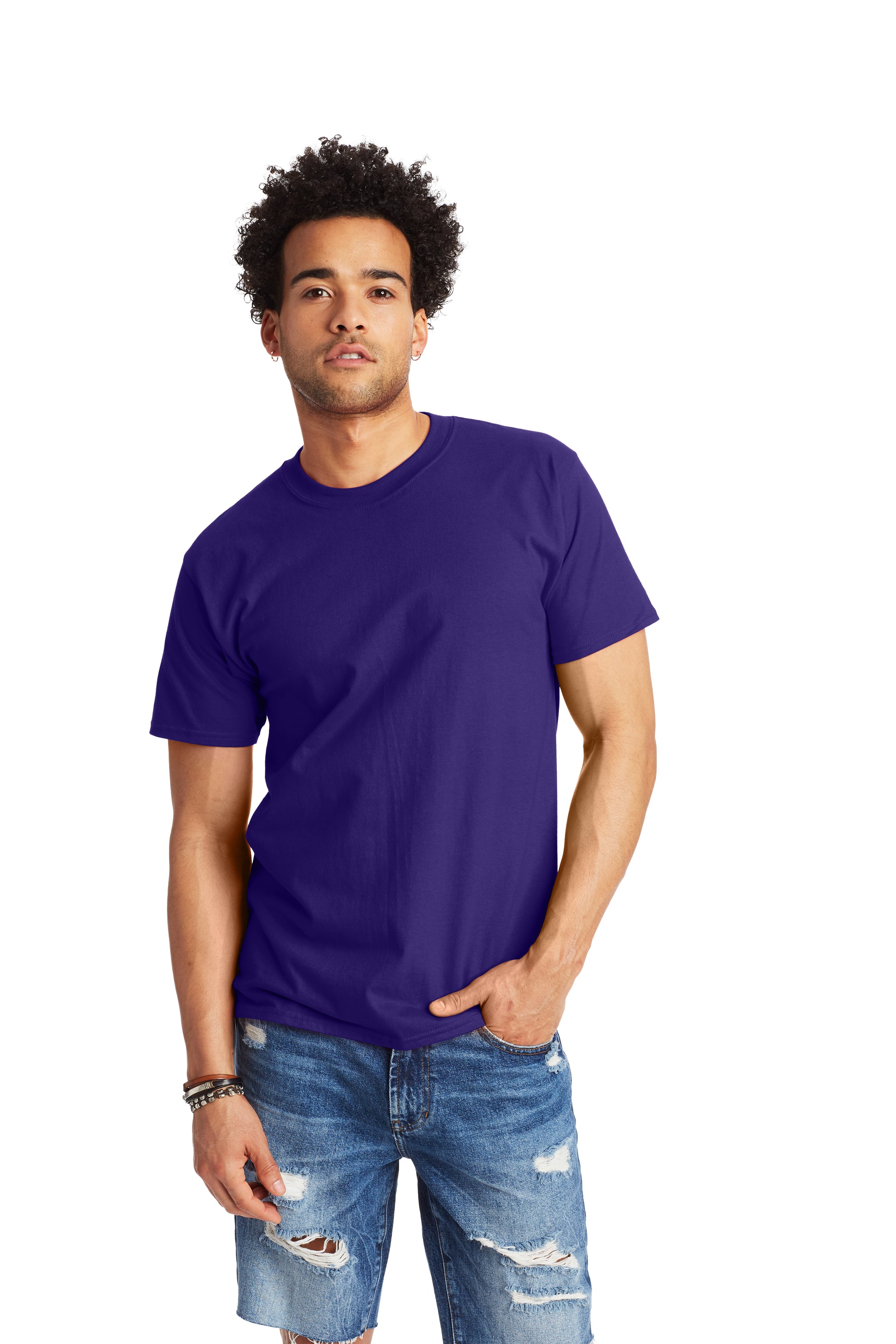 Beefy-T® Short Sleeve Tee - Purple