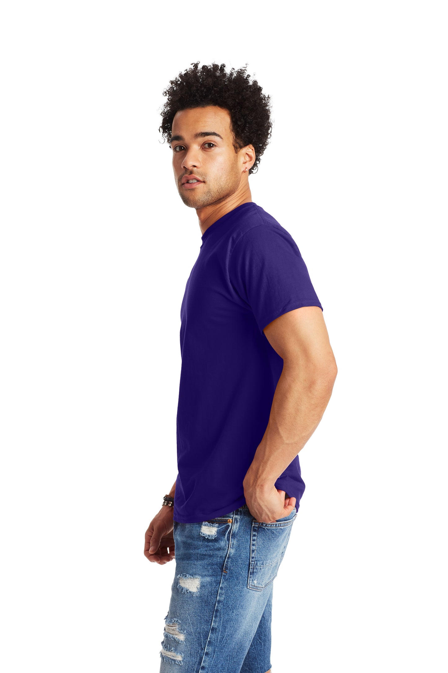 Beefy-T® Short Sleeve Tee - Purple