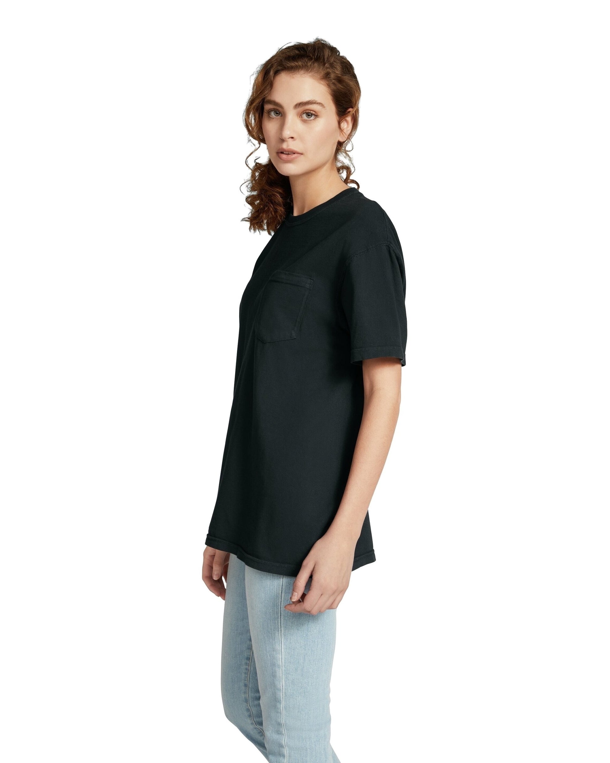 Unisex Heavyweight RS Pocket T-Shirt - Black