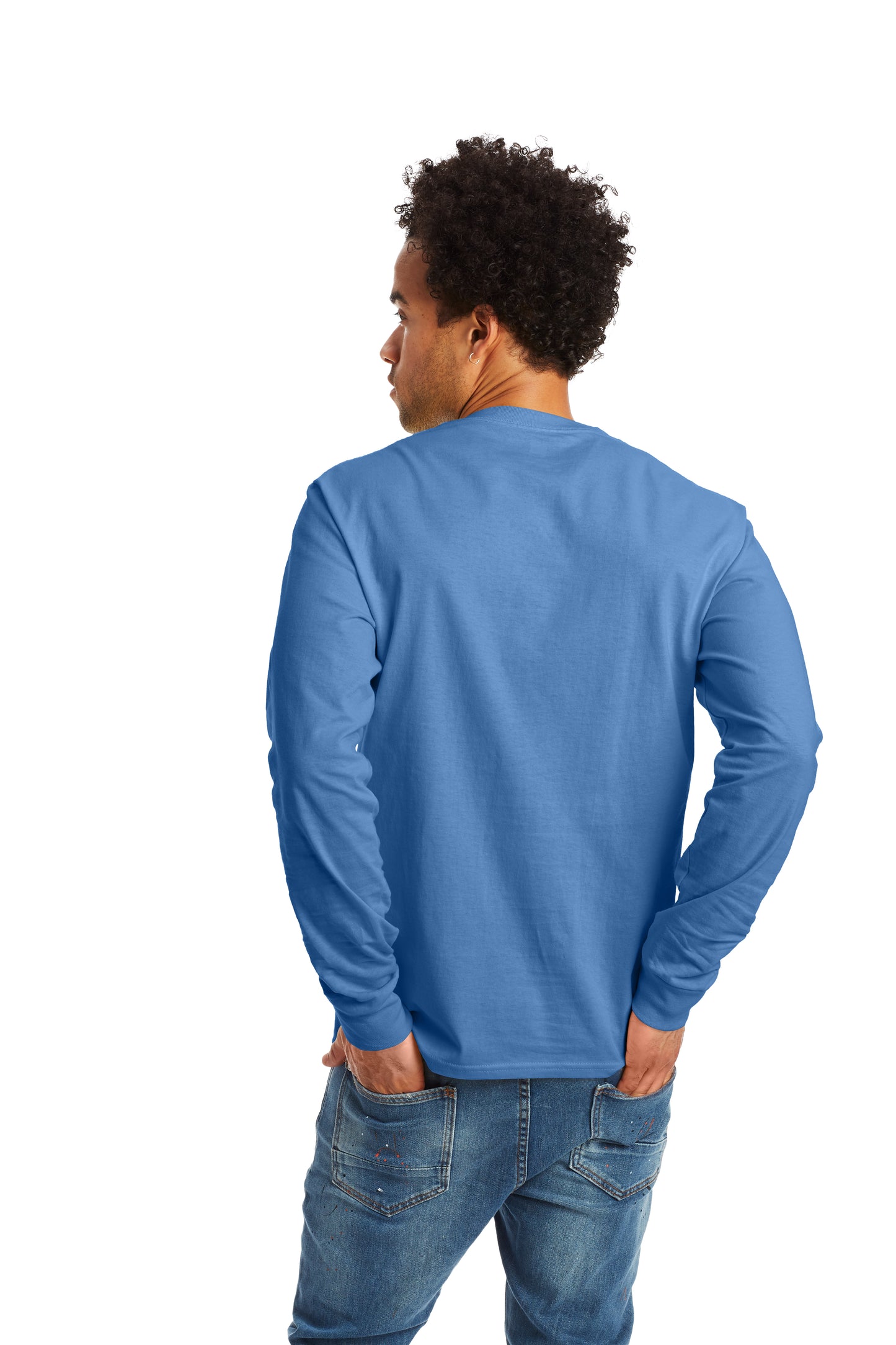 Authentic Long Sleeve Tee - Carolina Blue
