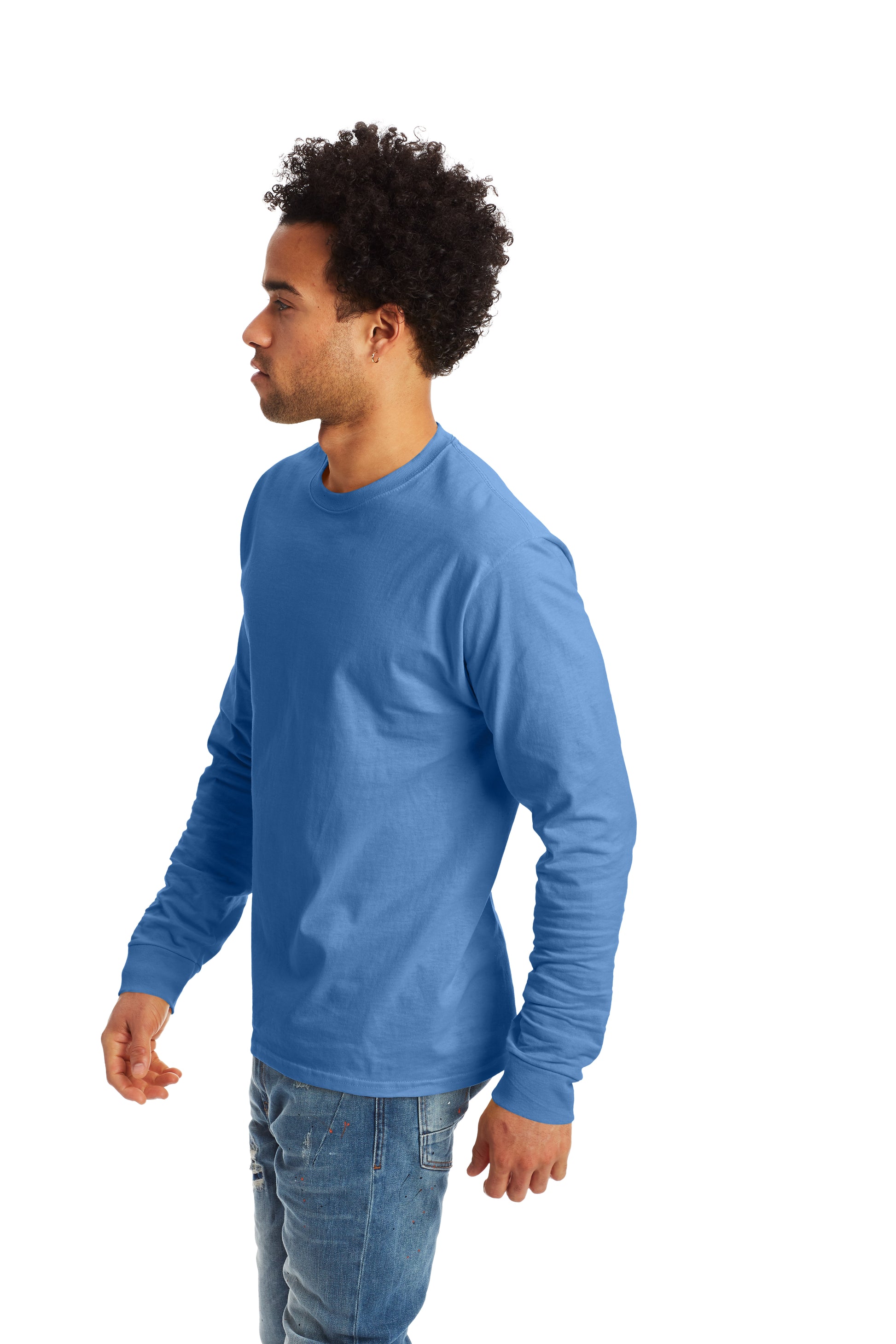 Authentic Long Sleeve Tee - Carolina Blue