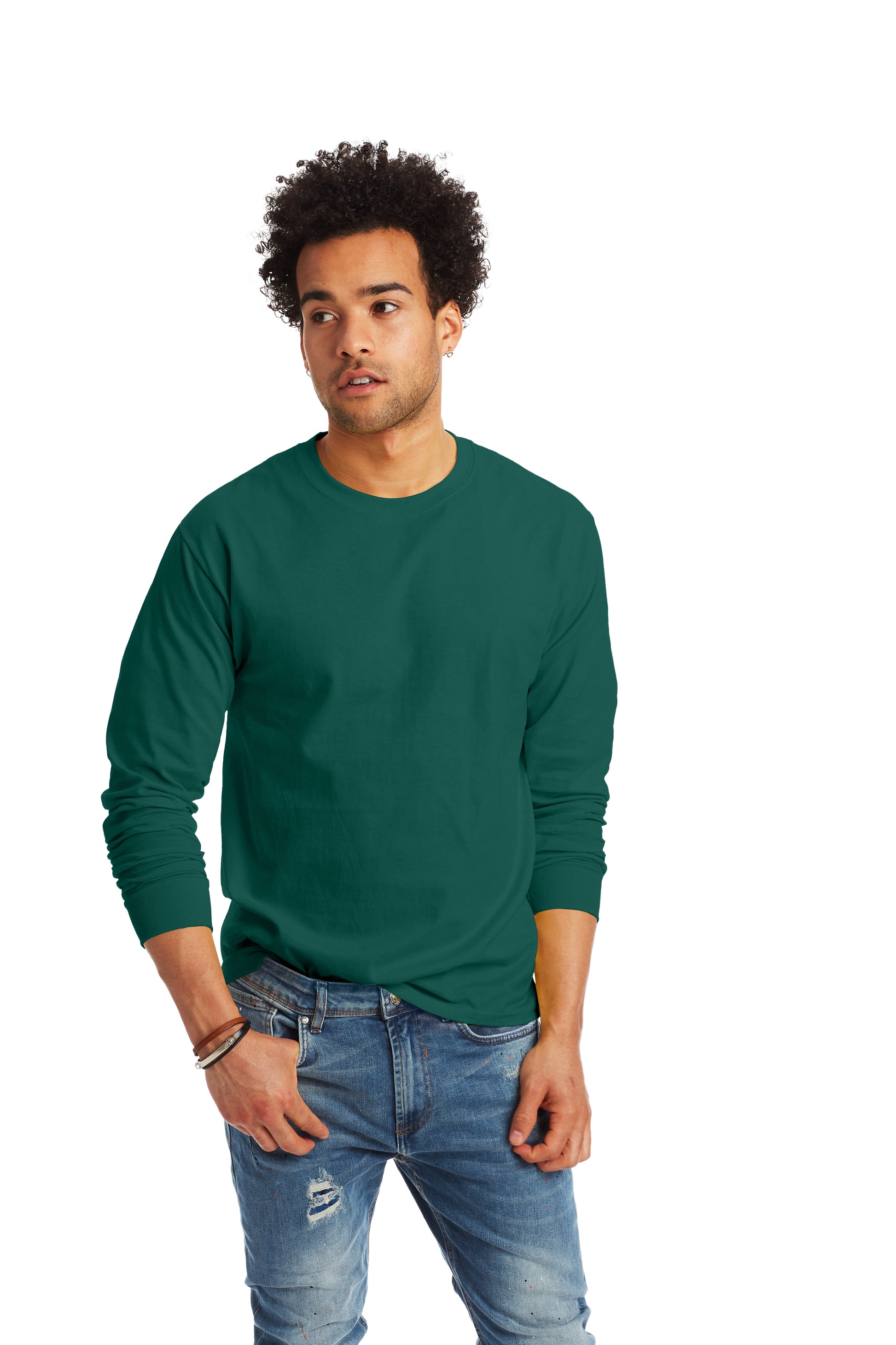 Authentic Long Sleeve Tee - Deep Forest