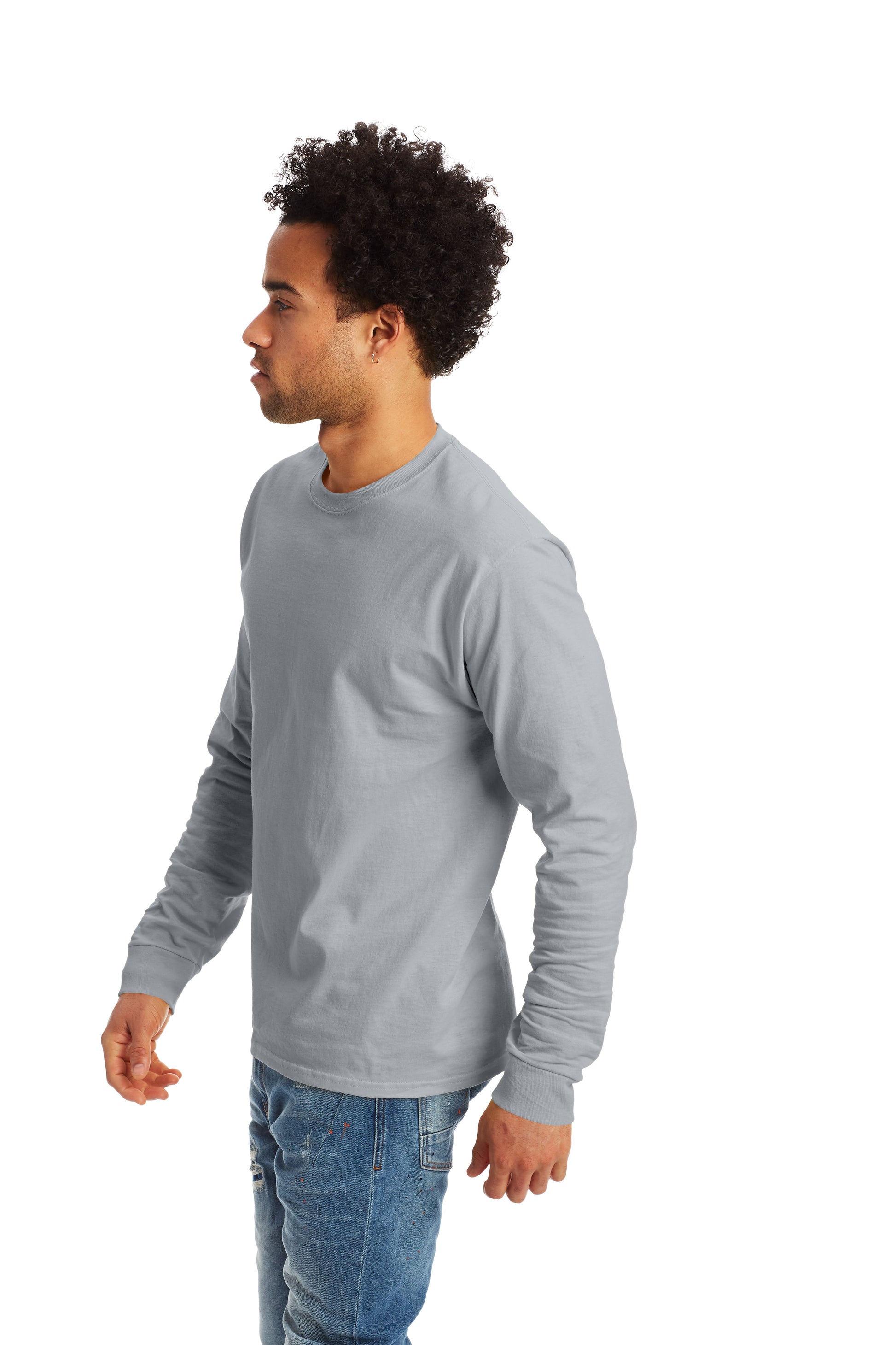 Authentic Long Sleeve Tee - Light Steel