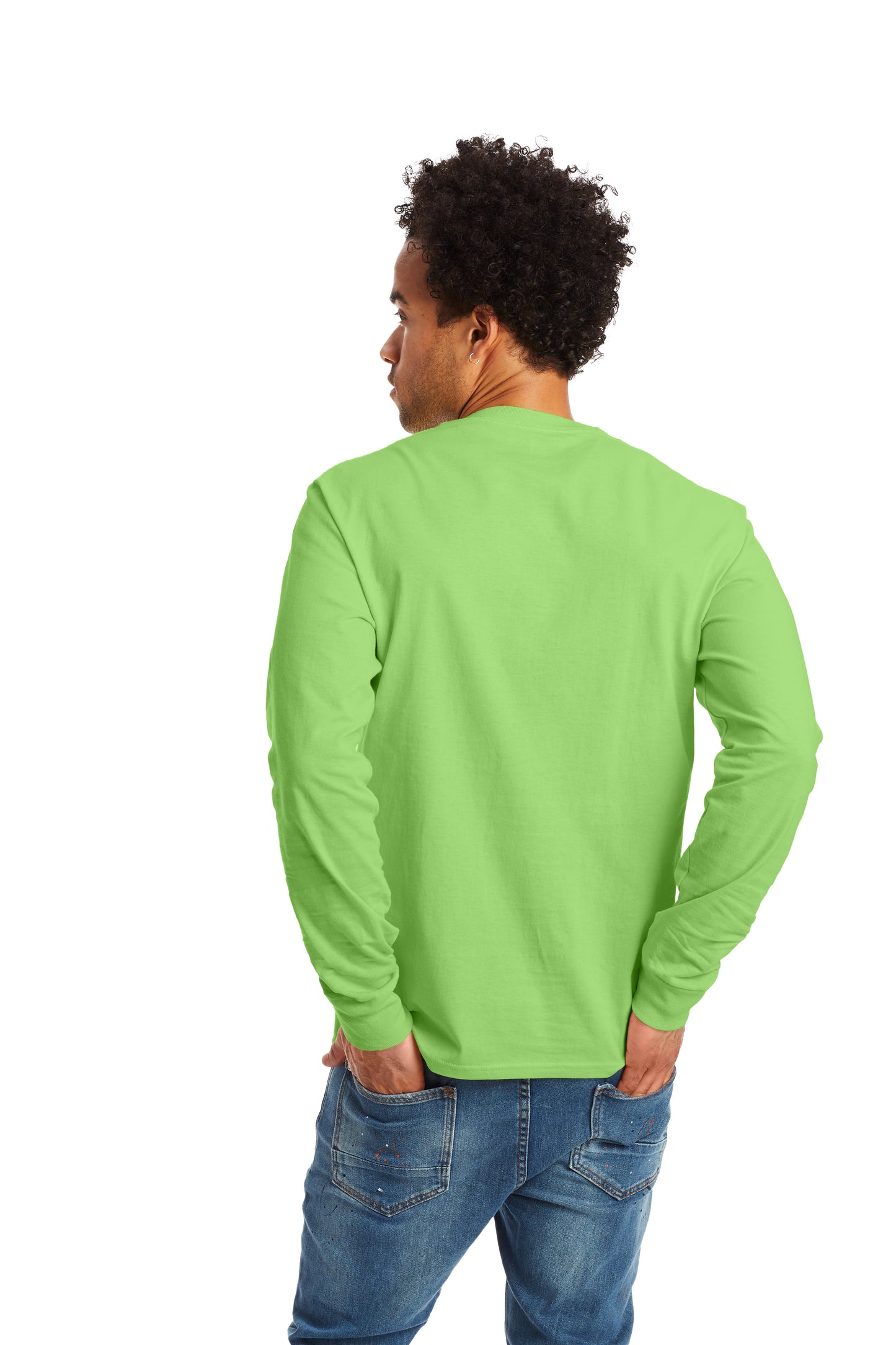 Authentic Long Sleeve Tee - Lime