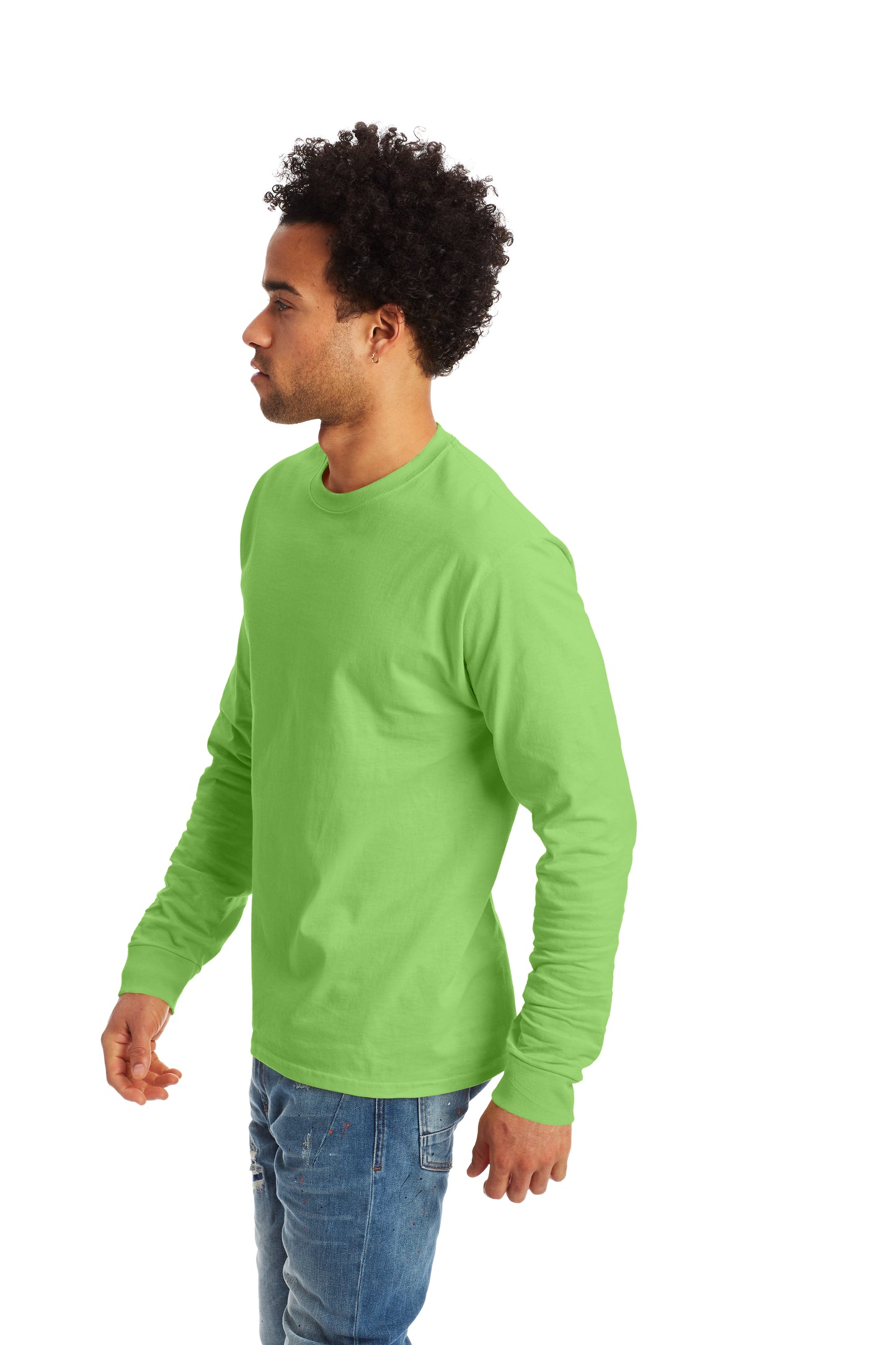 Authentic Long Sleeve Tee - Lime