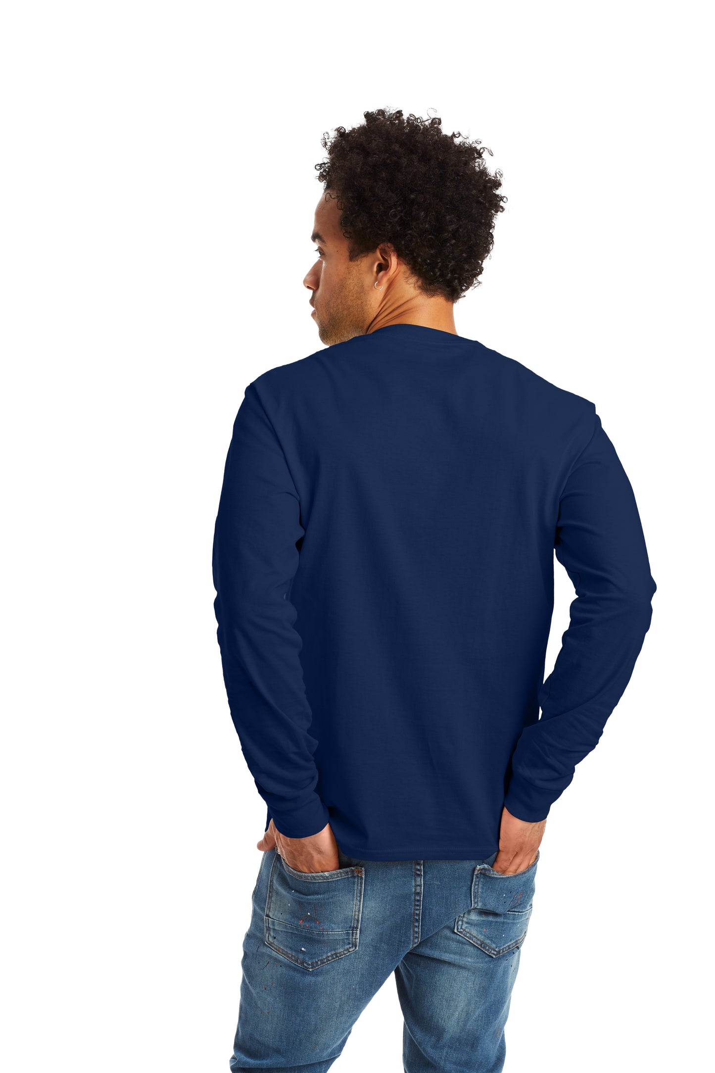 Authentic Long Sleeve Tee - Navy