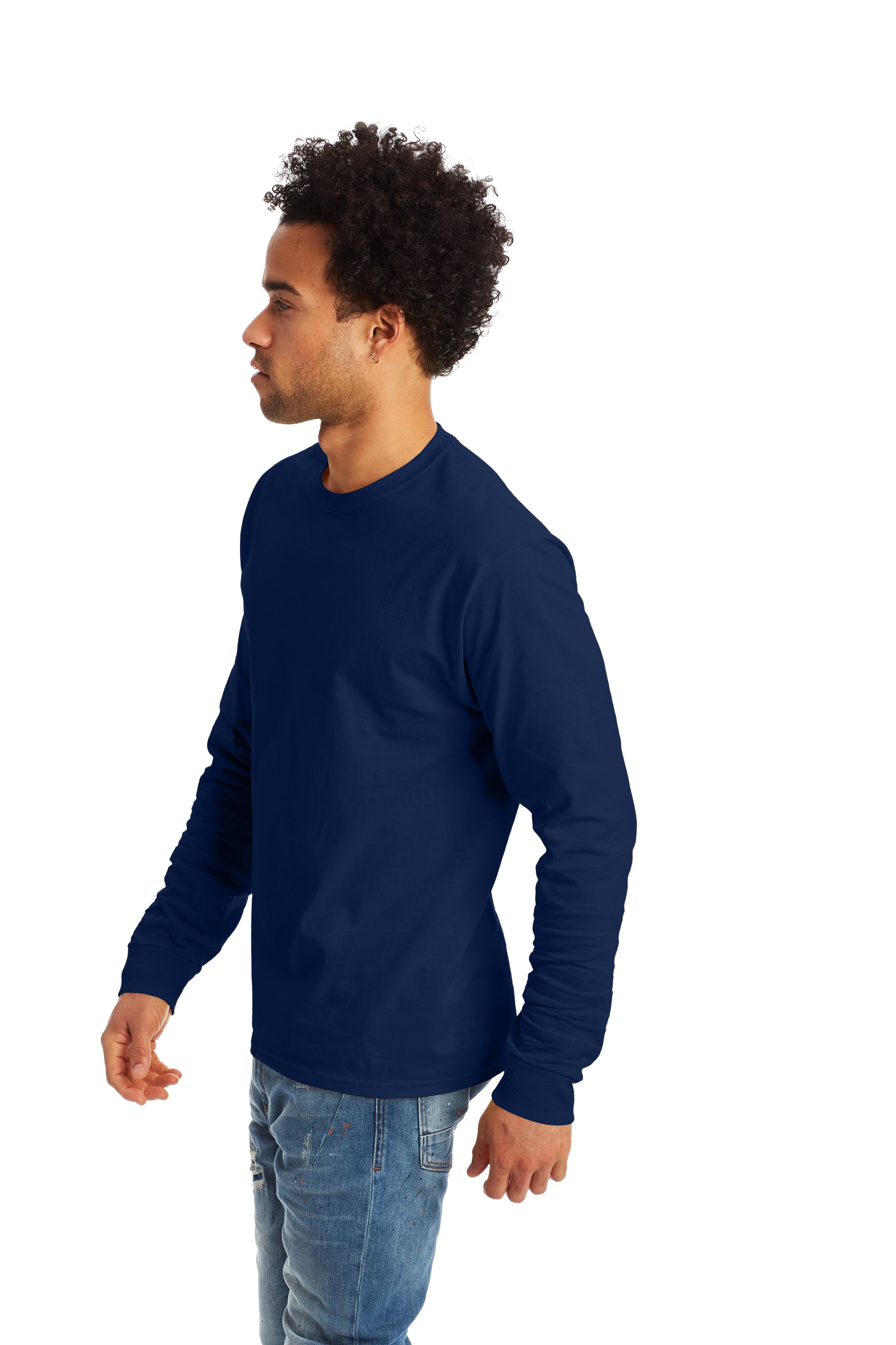 Authentic Long Sleeve Tee - Navy