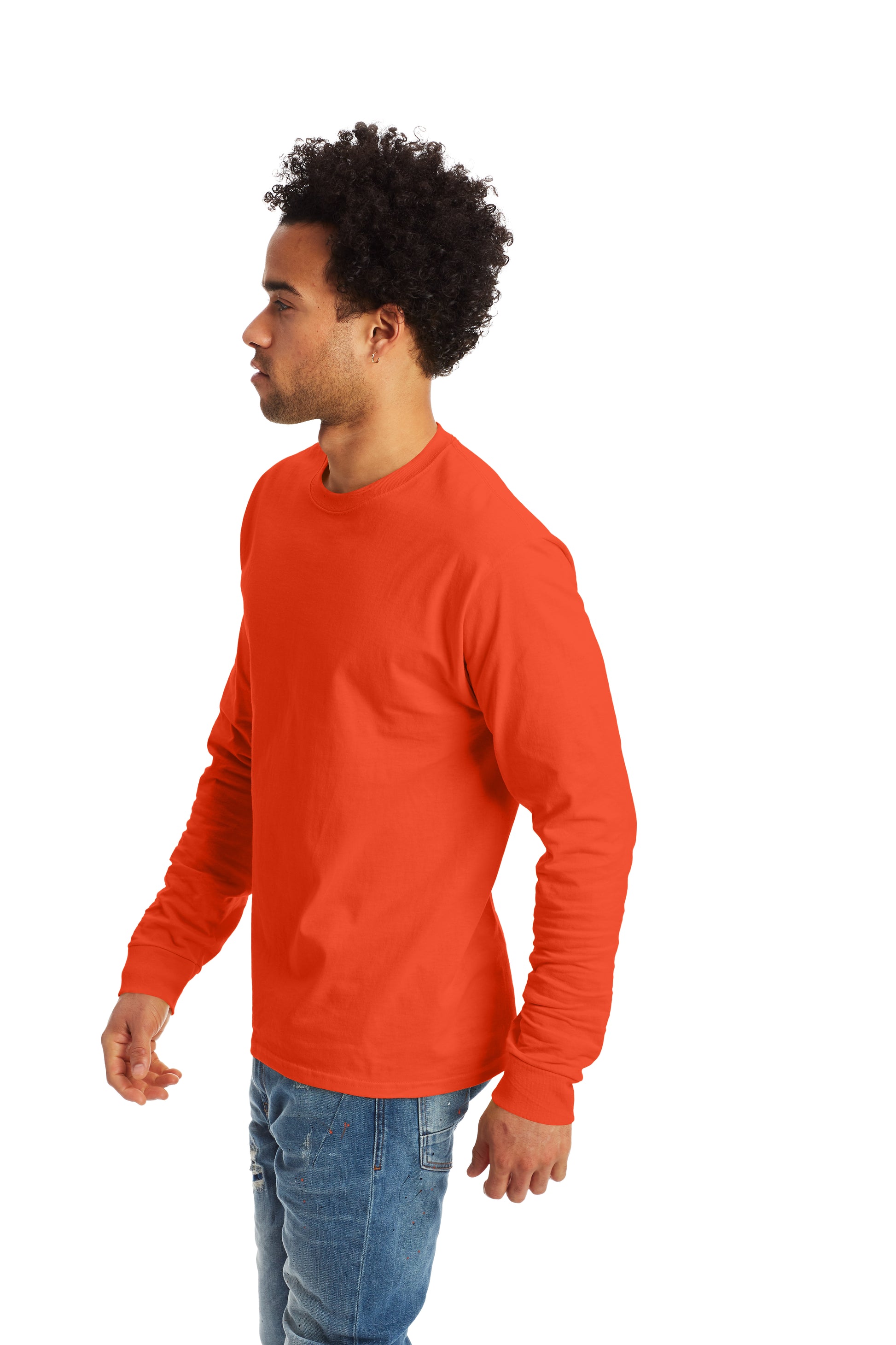 Authentic Long Sleeve Tee - Orange
