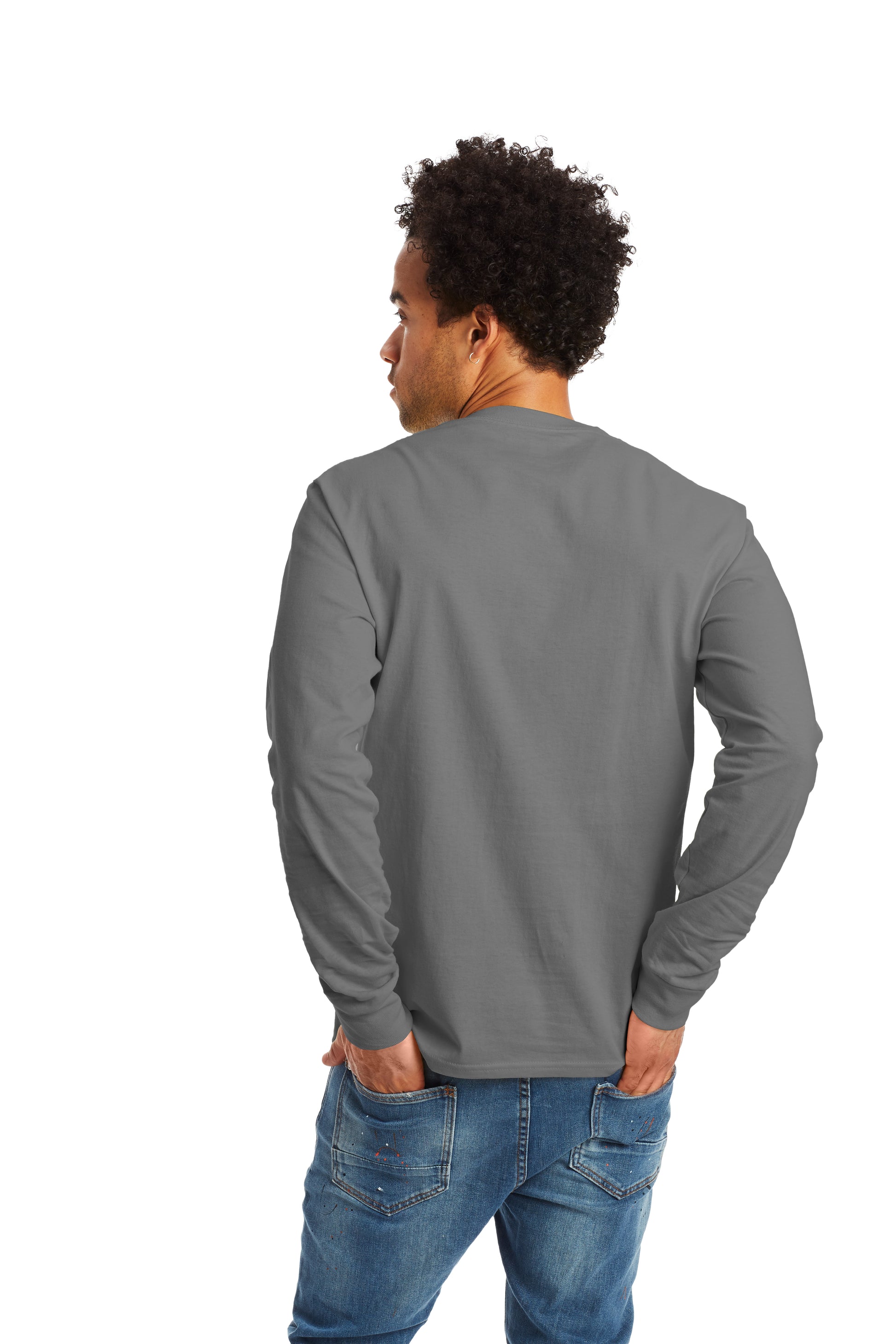 Authentic Long Sleeve Tee - Smoke Gray