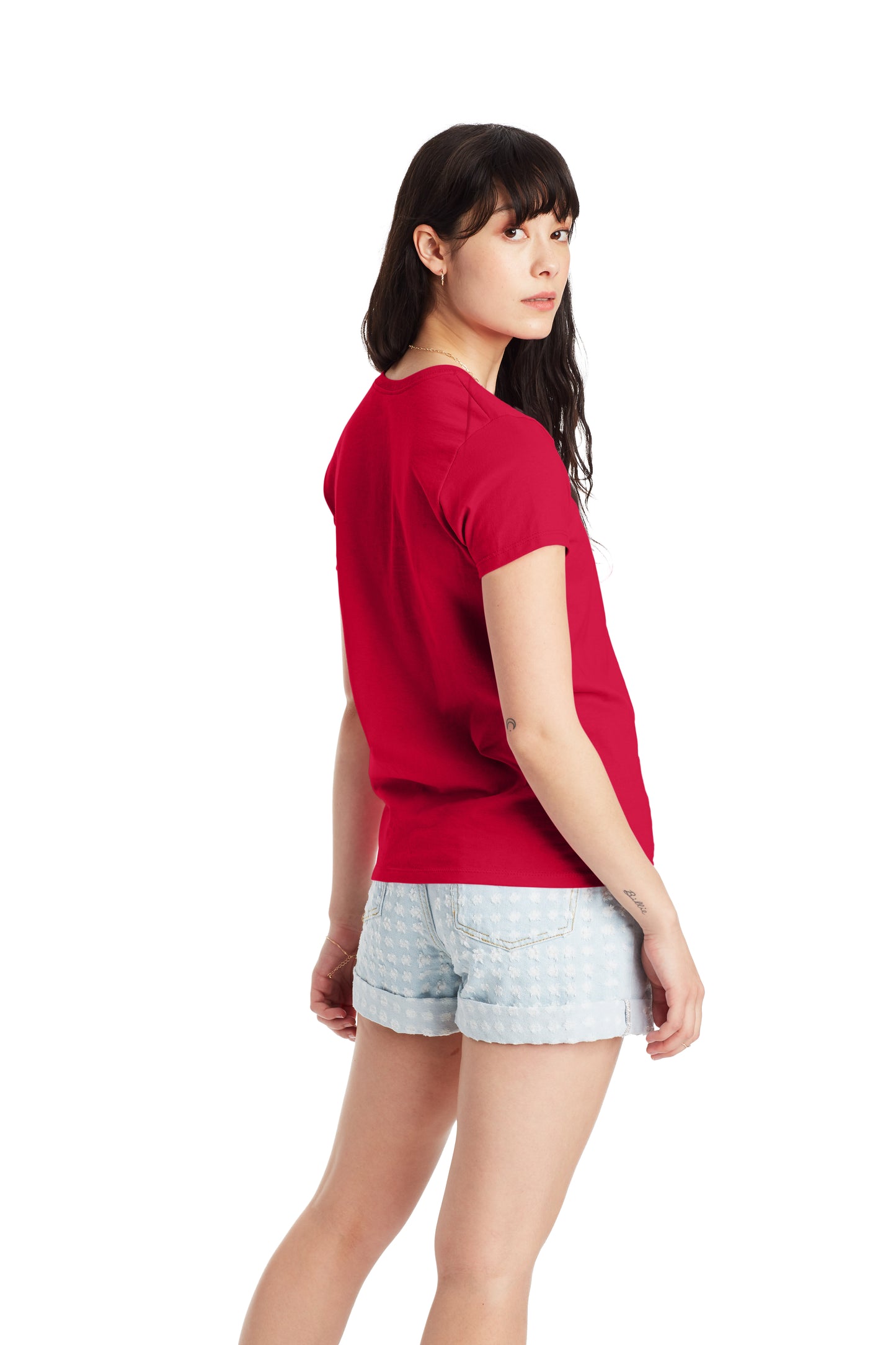 Women's Essential-T Short Sleeve V-neck - Deep Red
