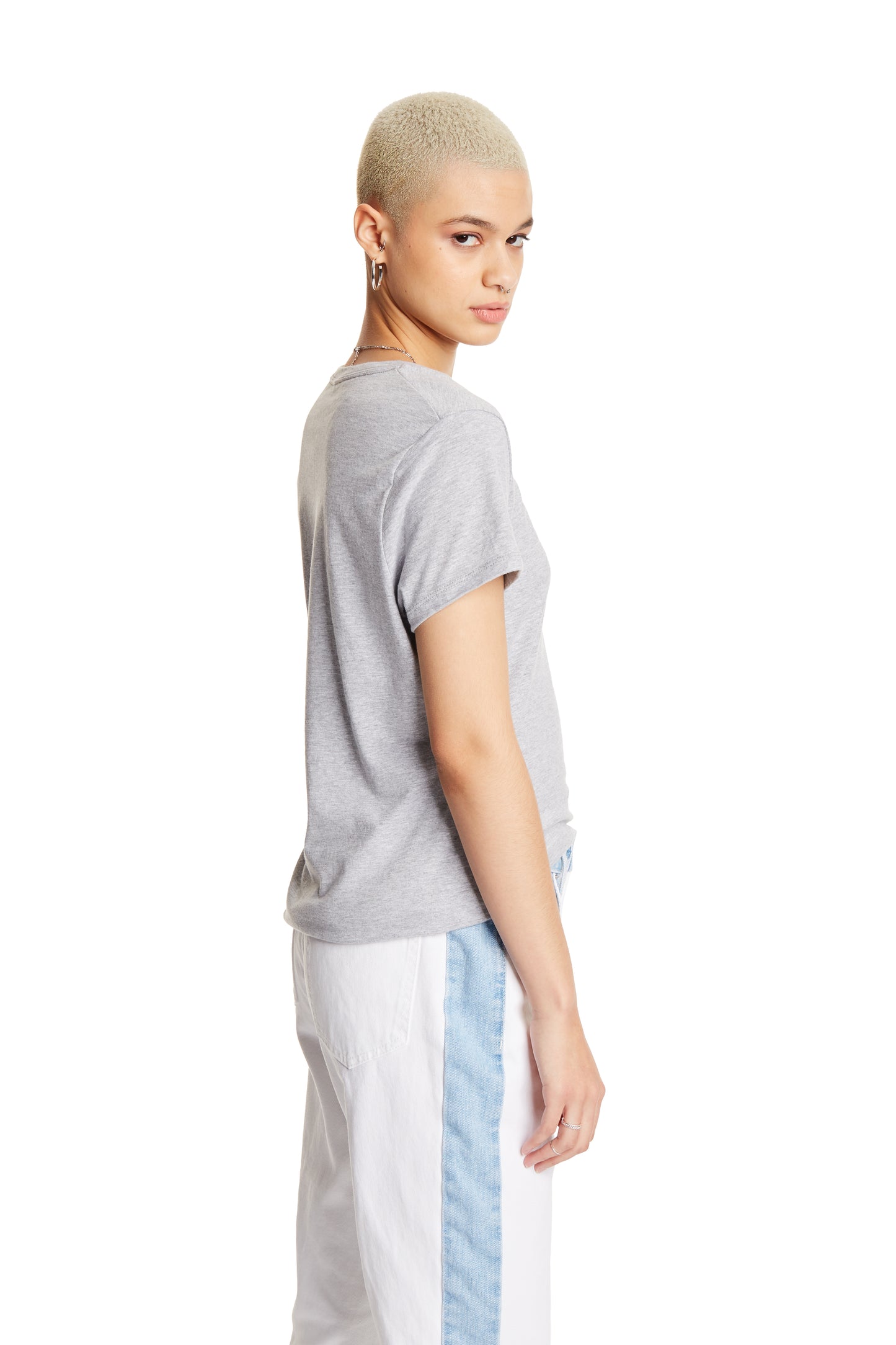 Women's Perfect-T Short Sleeve V-neck - Light Steel