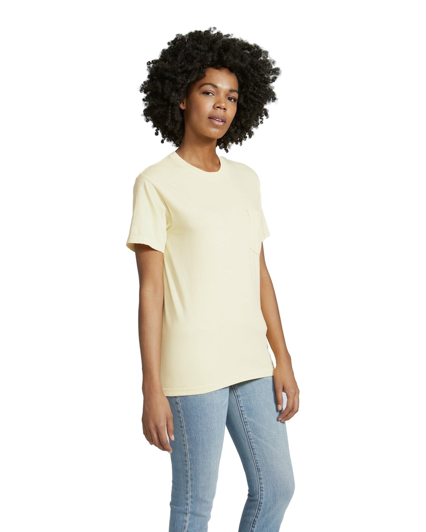 Unisex Heavyweight RS Pocket T-Shirt - Ivory