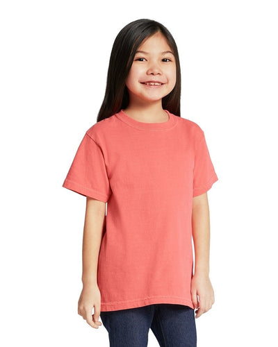 Youth Midweight RS T-Shirt - Bright Salmon