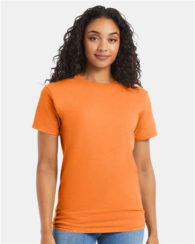 Hanes 5280 Tennessee Orange — on model front