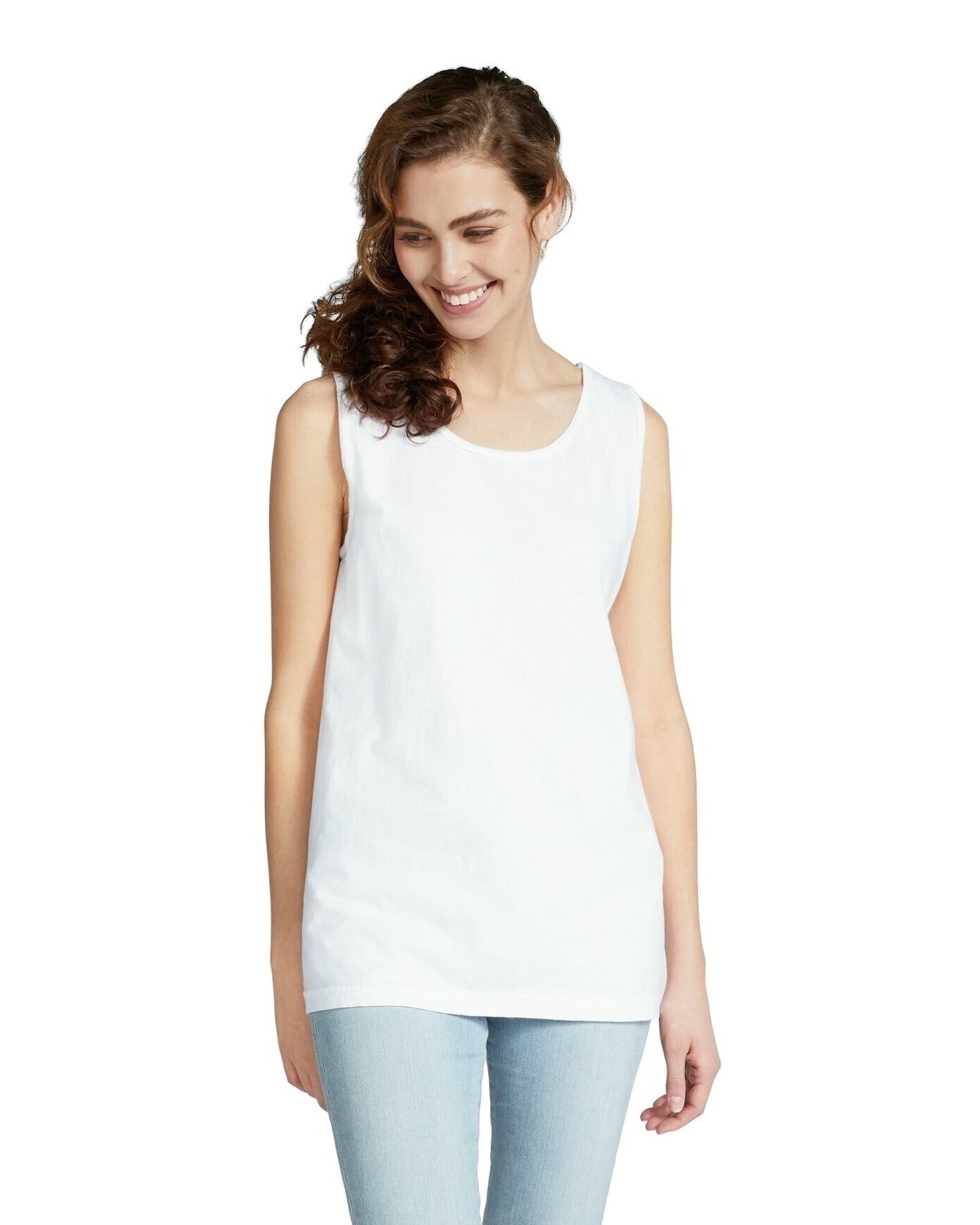 Unisex Heavyweight RS Tank - White