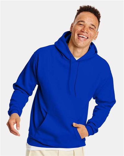 Hanes P170 Athletic Royal — on model front