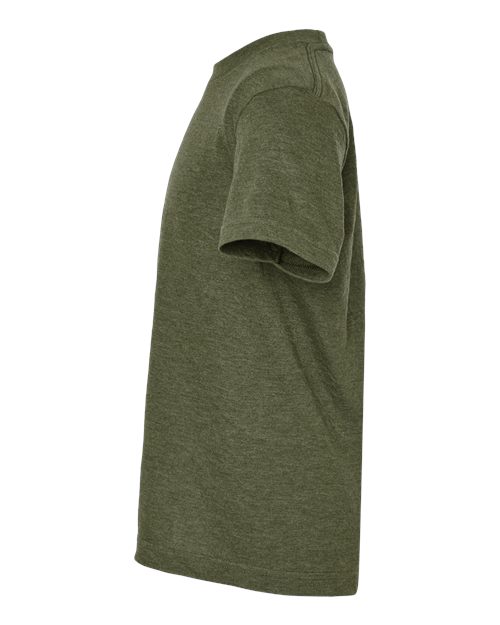 Tultex 235 Heather Military Green — direct side