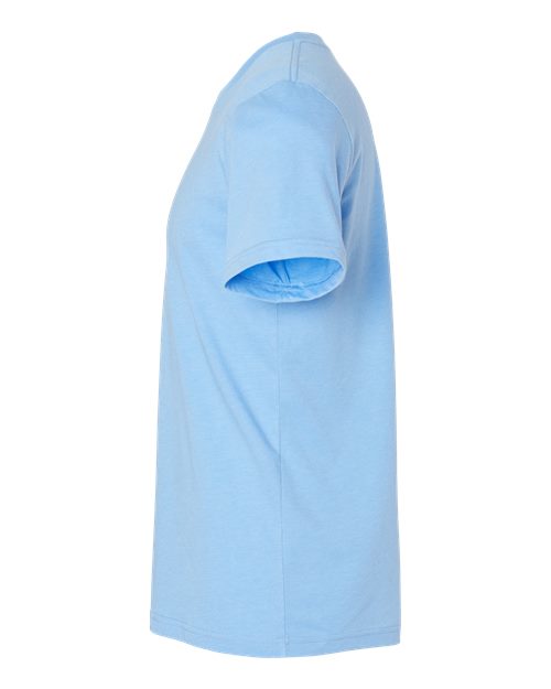 BELLA + CANVAS 3001CVC Heather Carolina Blue — direct side