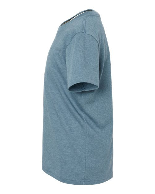 BELLA + CANVAS 3001YCVC Heather Slate — direct side