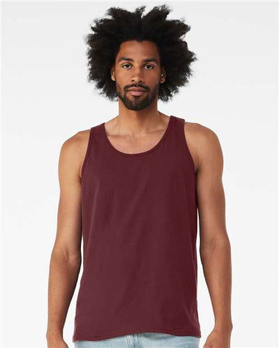 BELLA + CANVAS 3480 Maroon — on model front