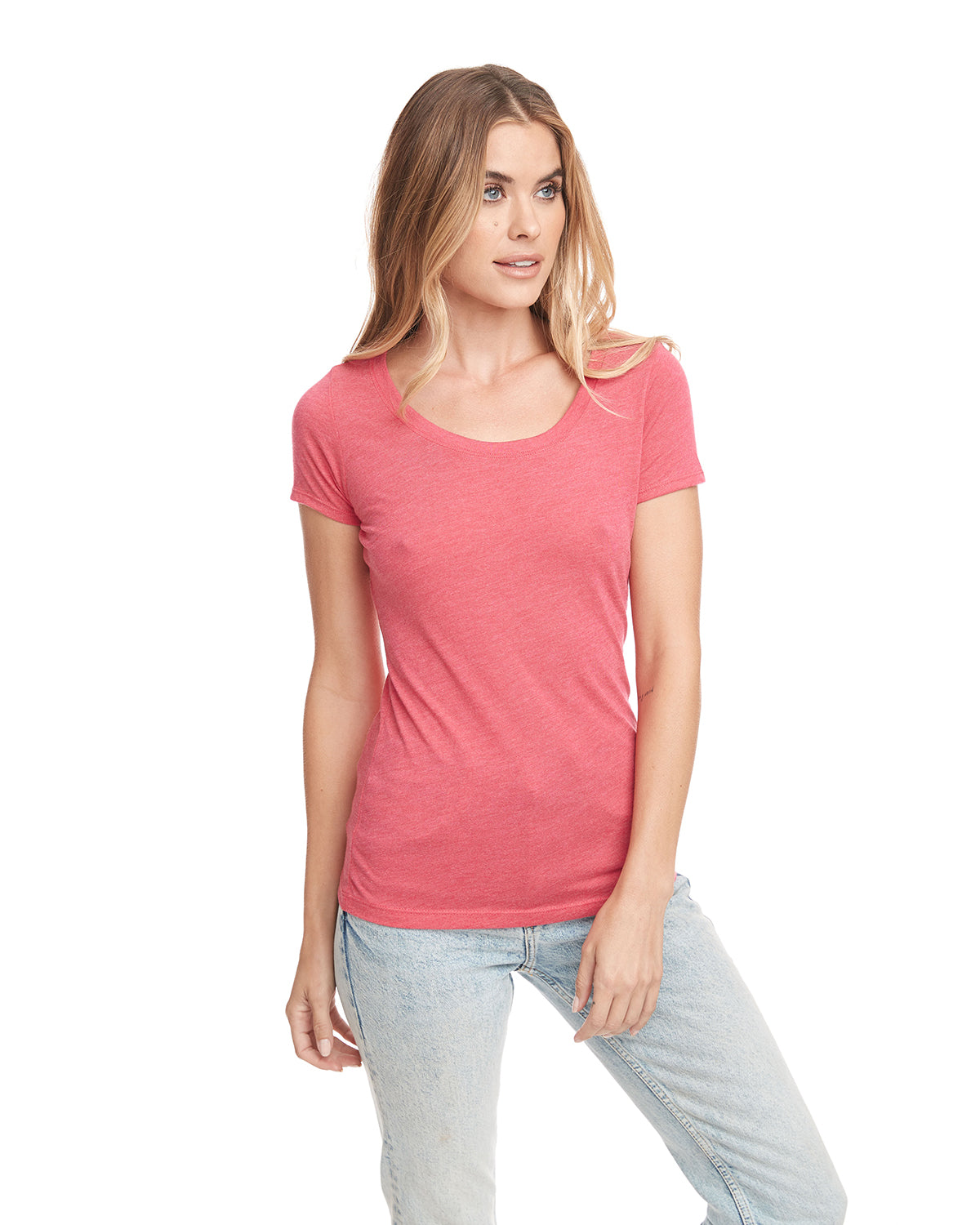 Women's Triblend Scoop - Vintage Shocking Pink