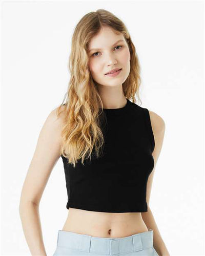 BELLA + CANVAS 1013 Solid Black Blend — on model front
