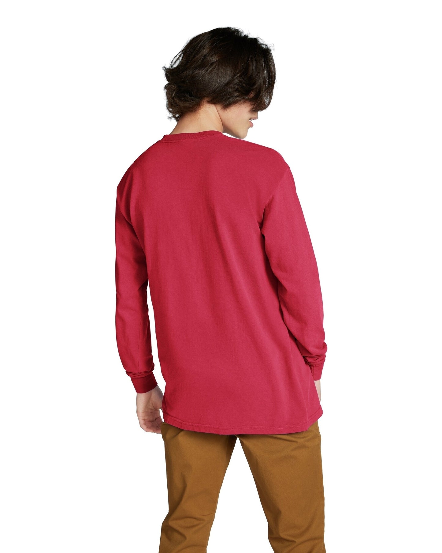 Unisex Heavyweight RS Long-Sleeve Pocket T-Shirt - Red