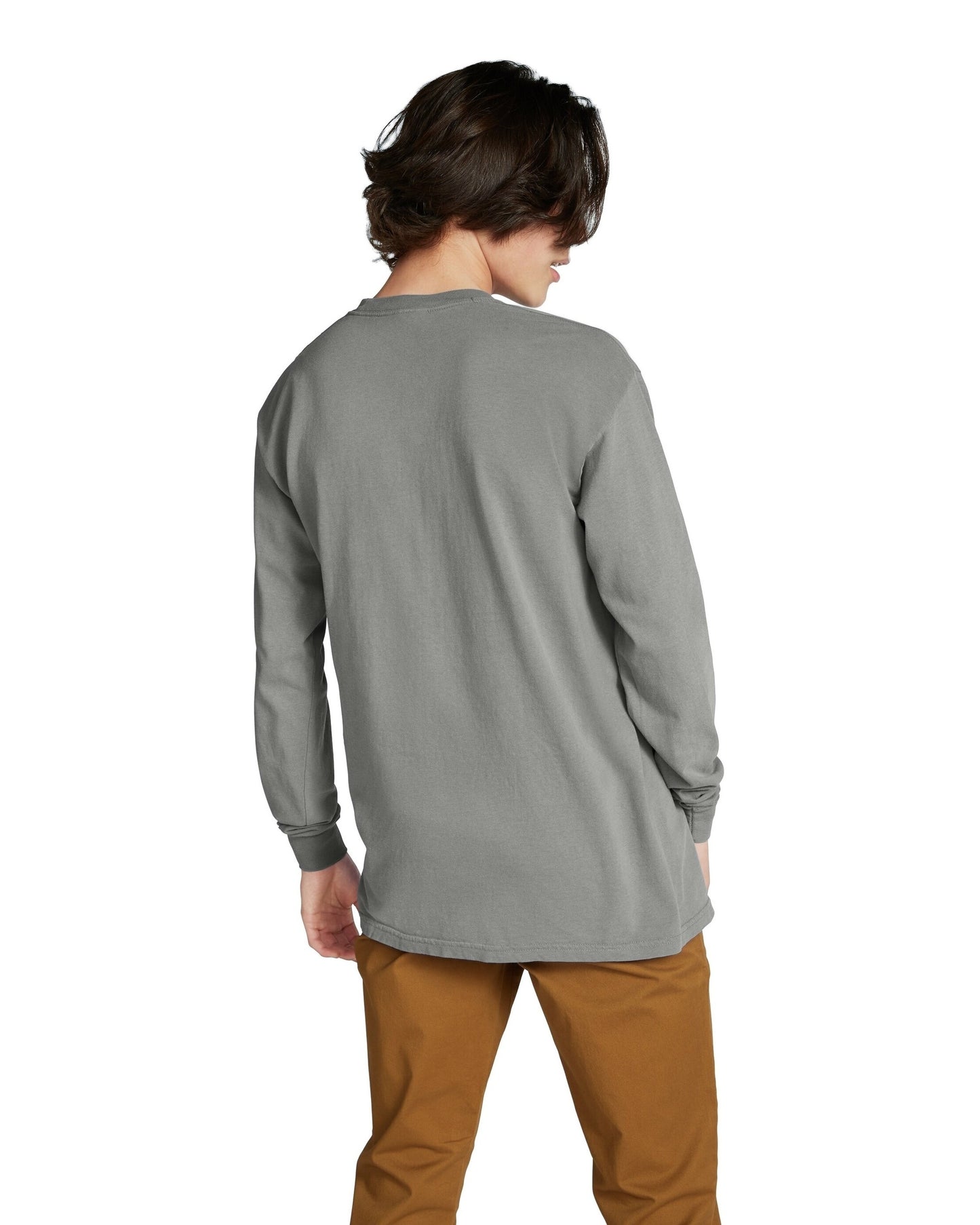 Unisex Heavyweight RS Long-Sleeve Pocket T-Shirt - Gray