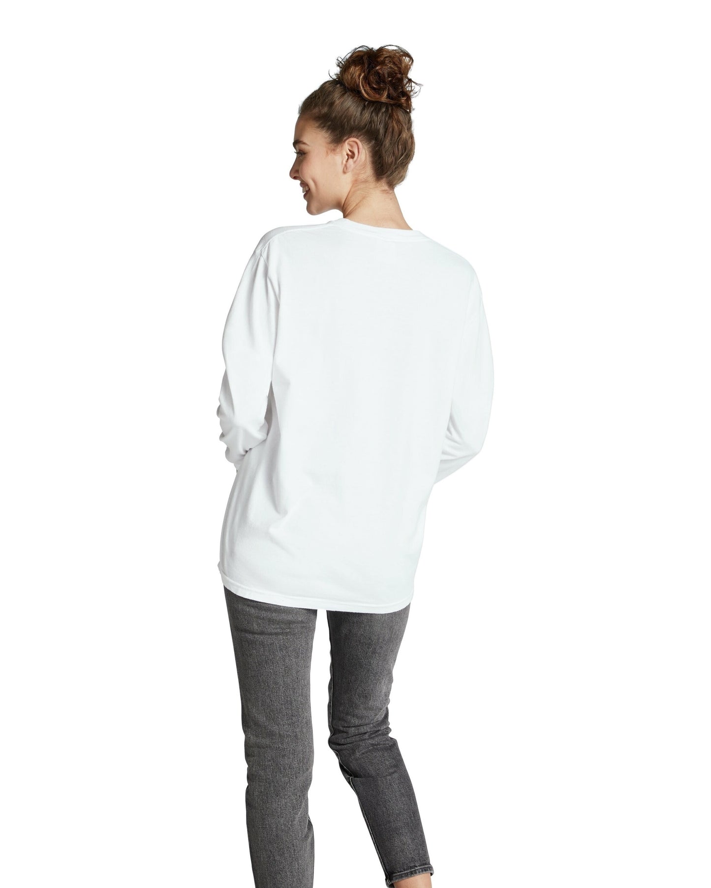 Unisex Heavyweight RS Long-Sleeve Pocket T-Shirt - White
