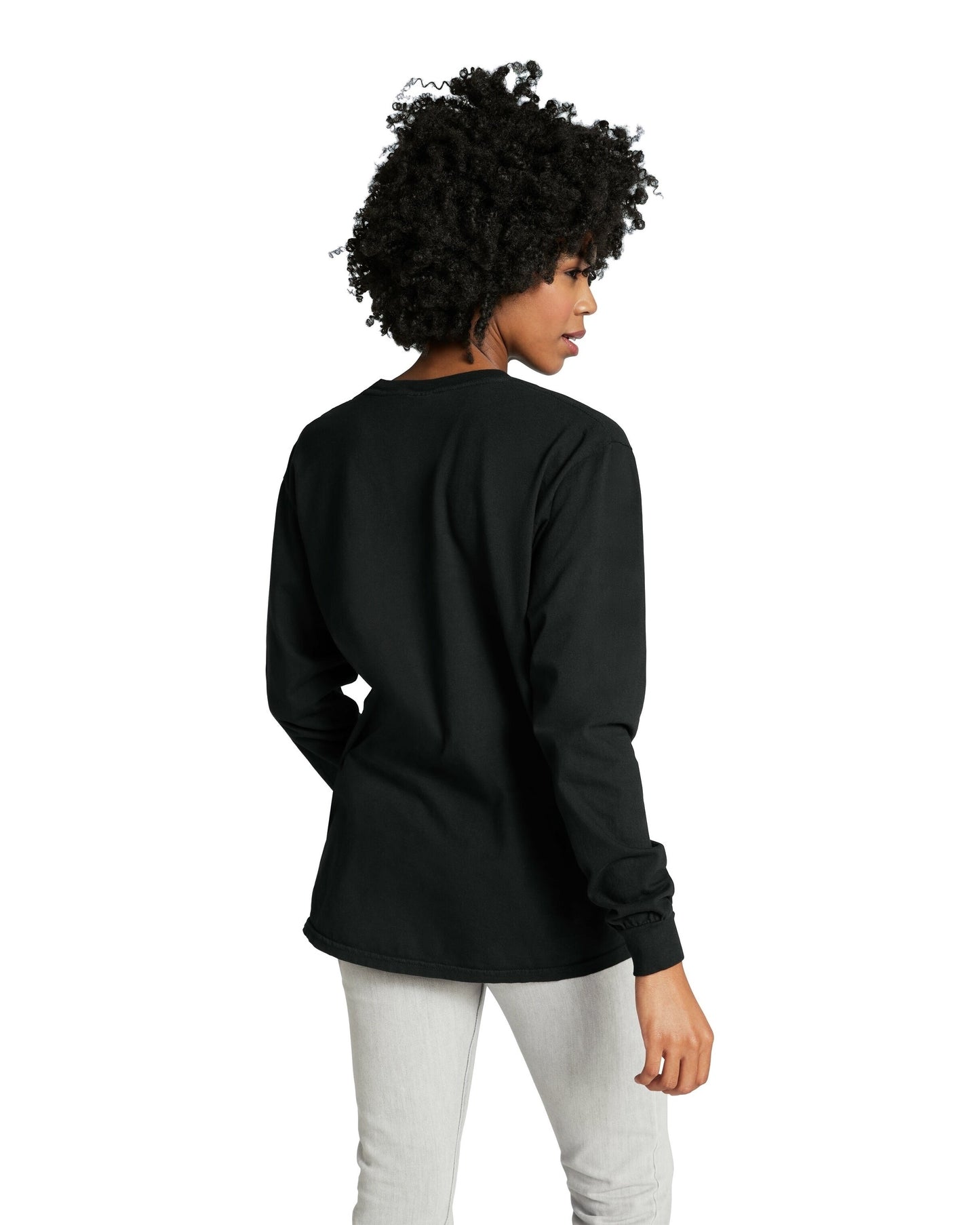 Unisex Heavyweight RS Long-Sleeve Pocket T-Shirt - Black