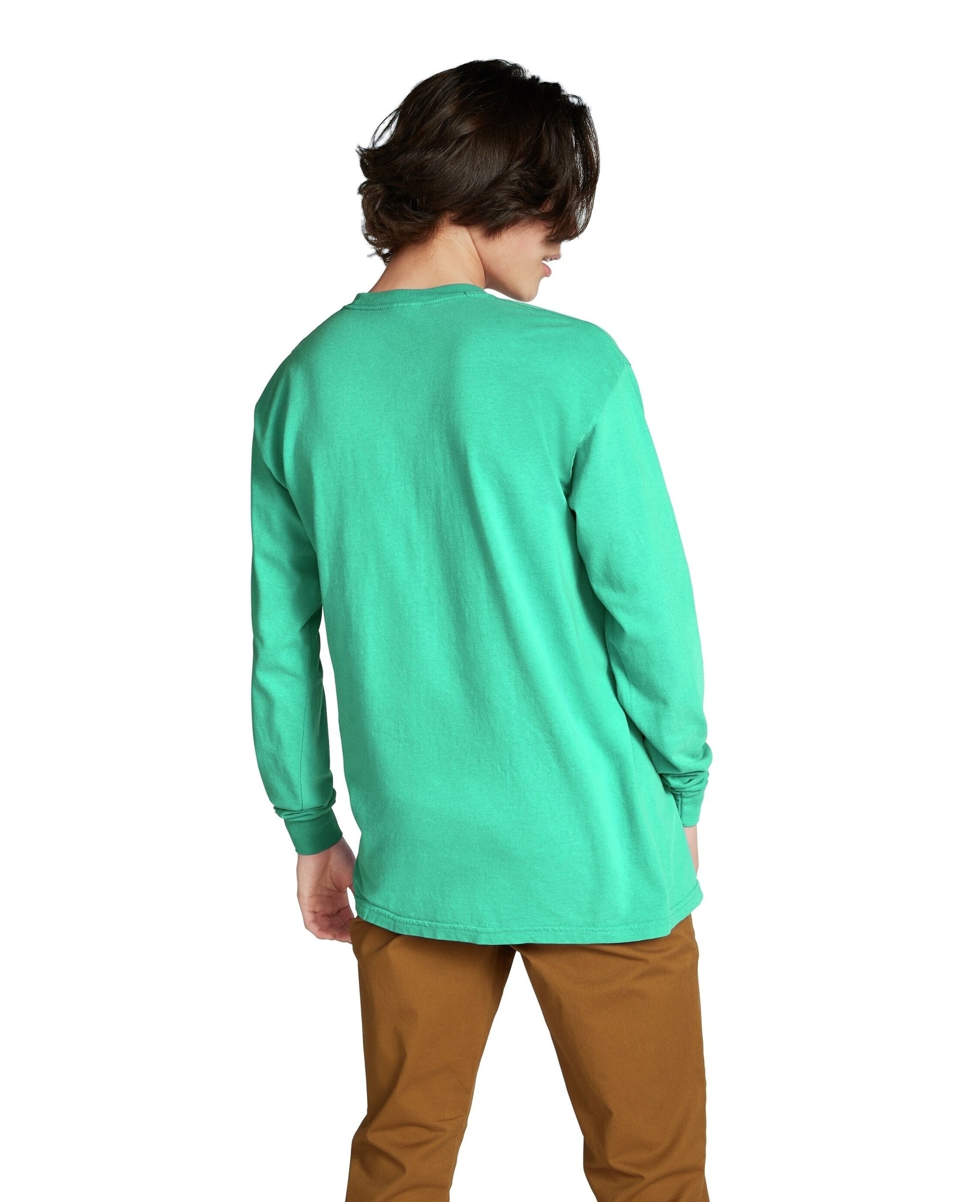Unisex Heavyweight RS Long-Sleeve Pocket T-Shirt - Island Green