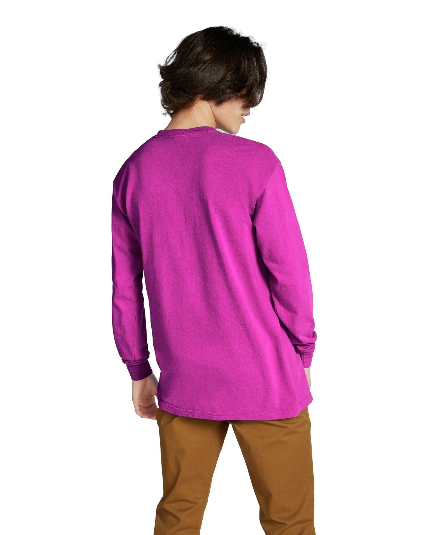 Unisex Heavyweight RS Long-Sleeve Pocket T-Shirt - Boysenberry
