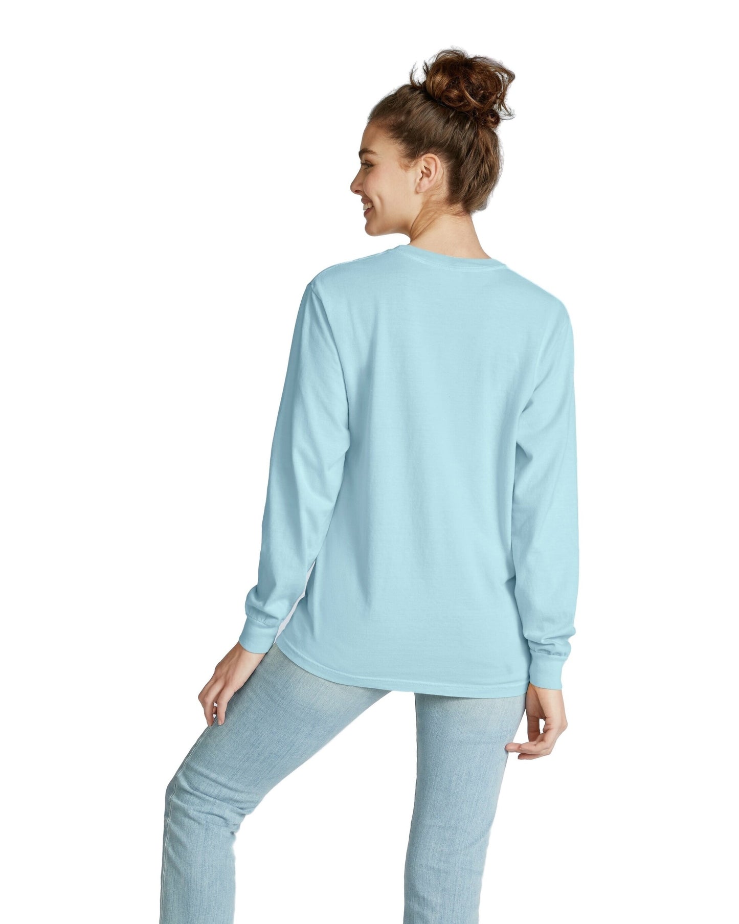 Unisex Heavyweight RS Long-Sleeve Pocket T-Shirt - Chambray
