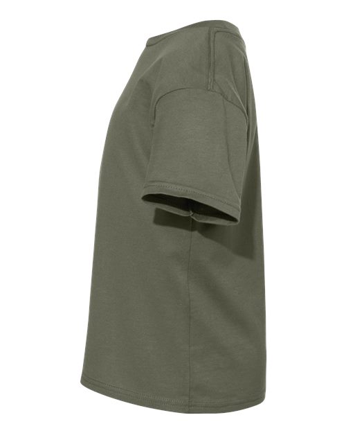 Hanes 498Y Fatigue Green — direct side