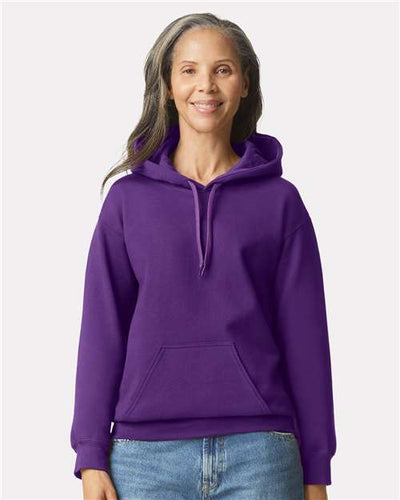 Gildan SF500 Purple — on model front