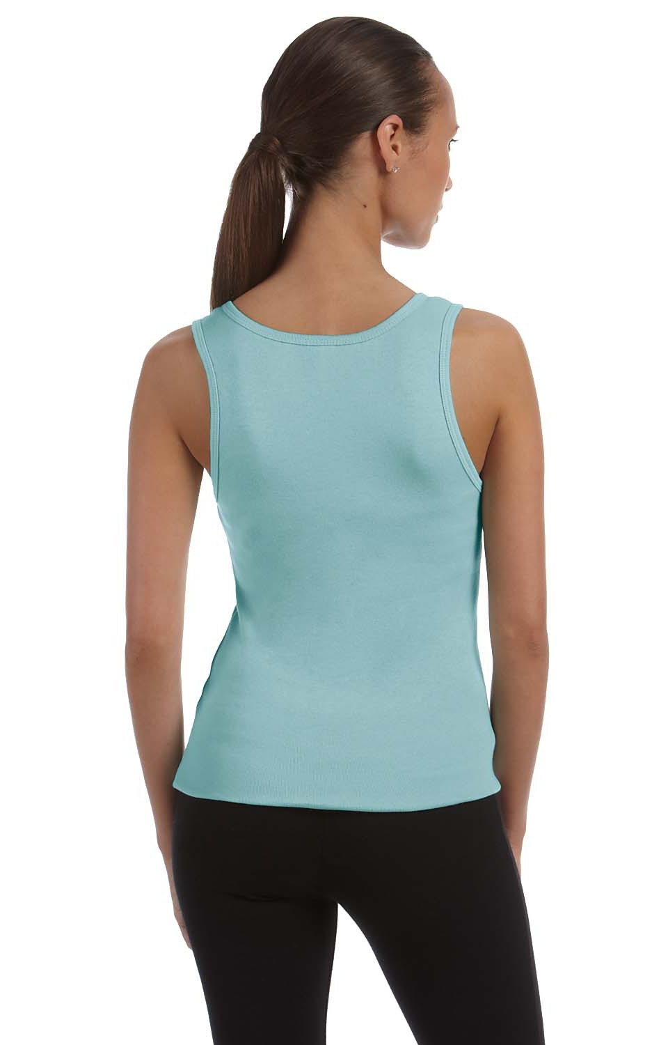 Women's Baby Rib Tank - Seafoam Blue