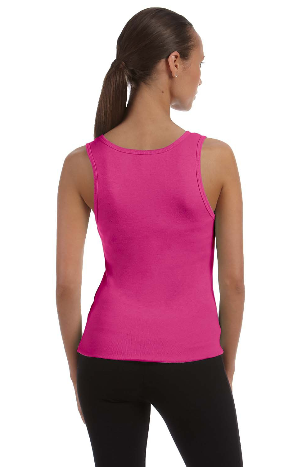 Women's Baby Rib Tank - Raspberry